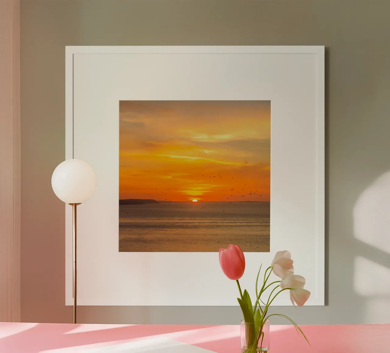 Sunset Coast poster da Stay Positive Design