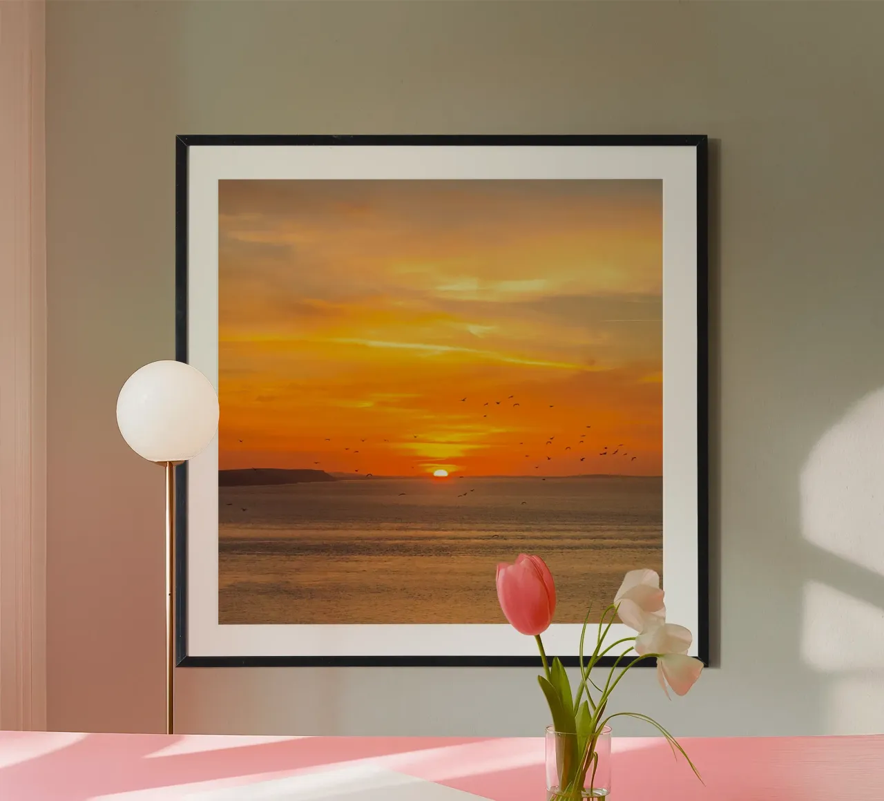 Sunset Coast poster da Stay Positive Design