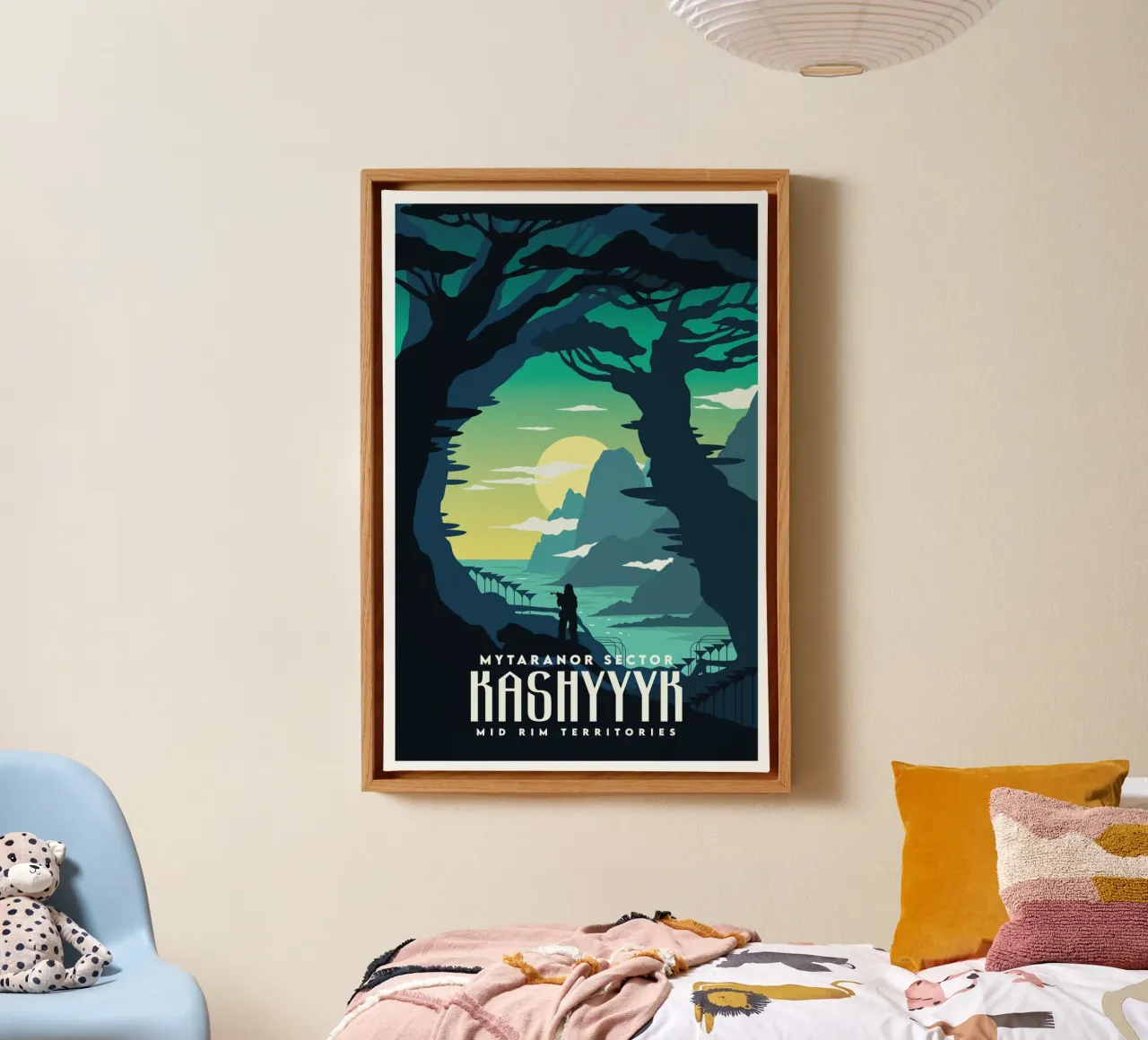 Settore Mytaranor Kashyyyk tela con Cornice a cassetta da Robert Hoff
