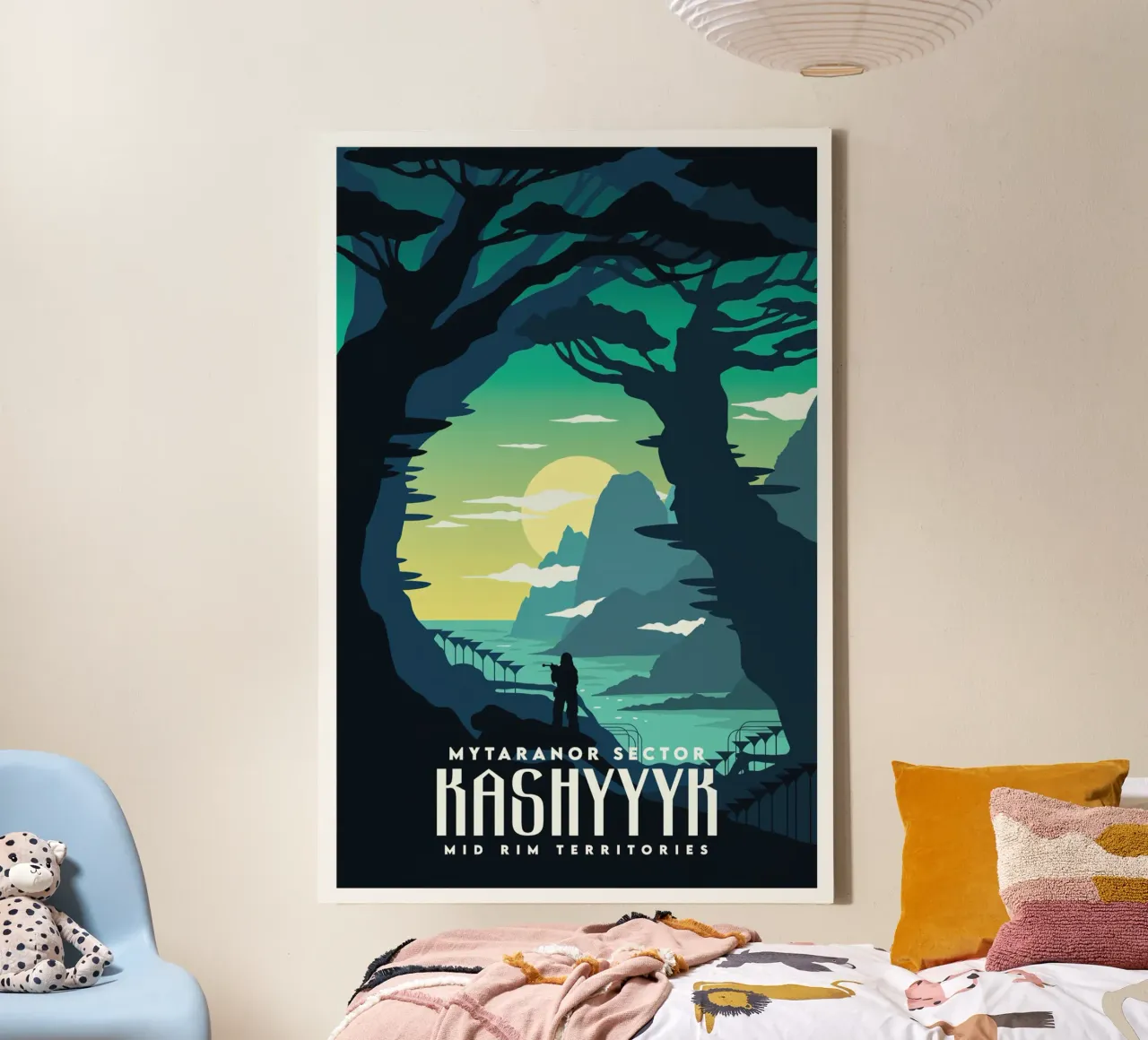 Settore Mytaranor Kashyyyk tela con Cornice a cassetta da Robert Hoff