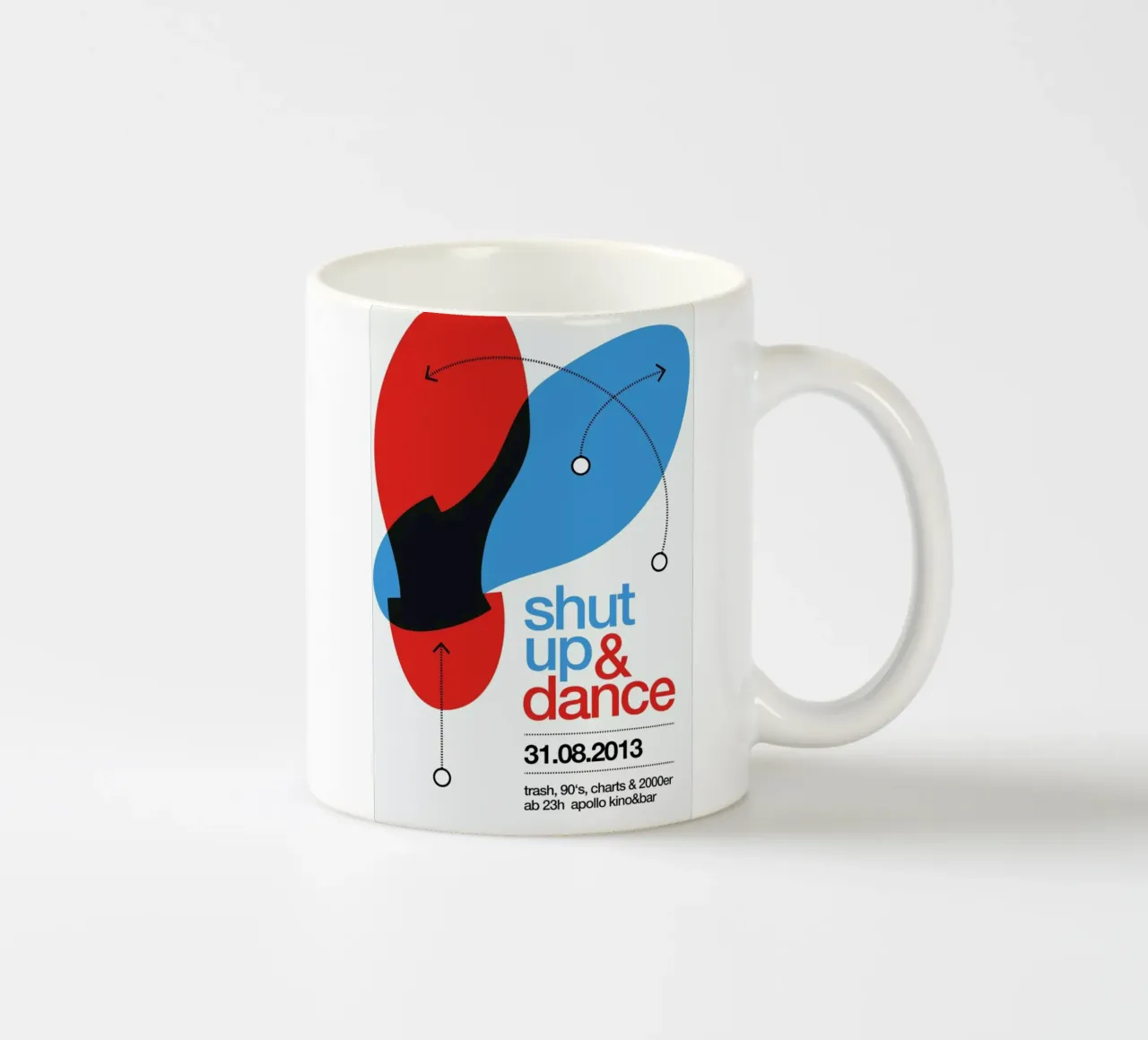 Shut Up And Dance! tazza in ceramica da Stephan Kochs