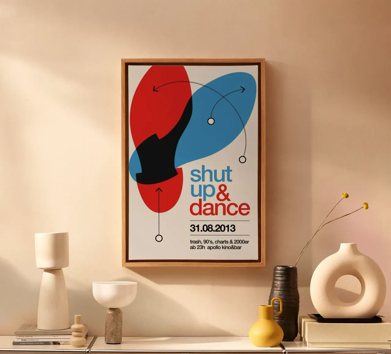Shut Up And Dance! tela con Cornice a cassetta da Stephan Kochs