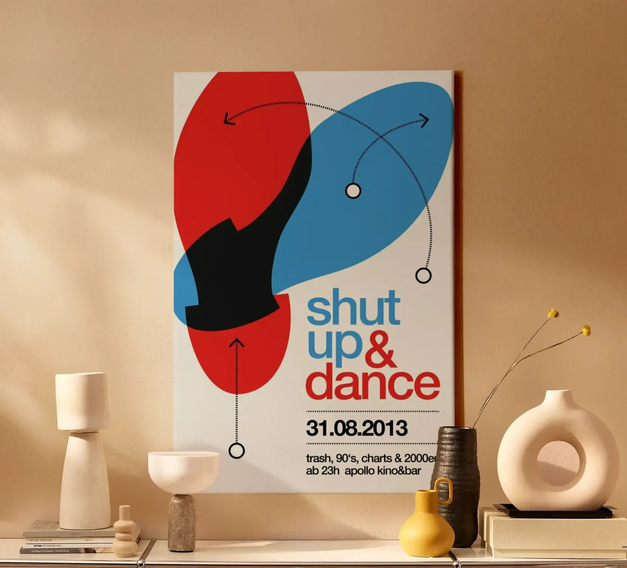 Shut Up And Dance! tela con Cornice a cassetta da Stephan Kochs