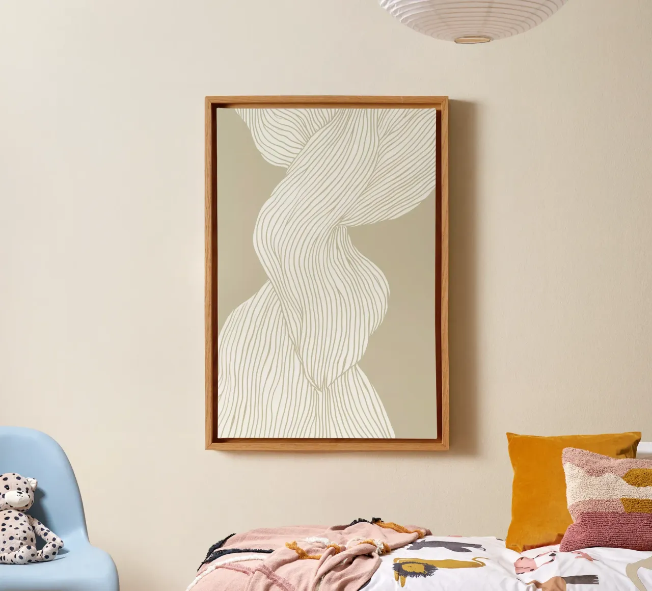 Fibers No 3 tela con Cornice a cassetta da treechild