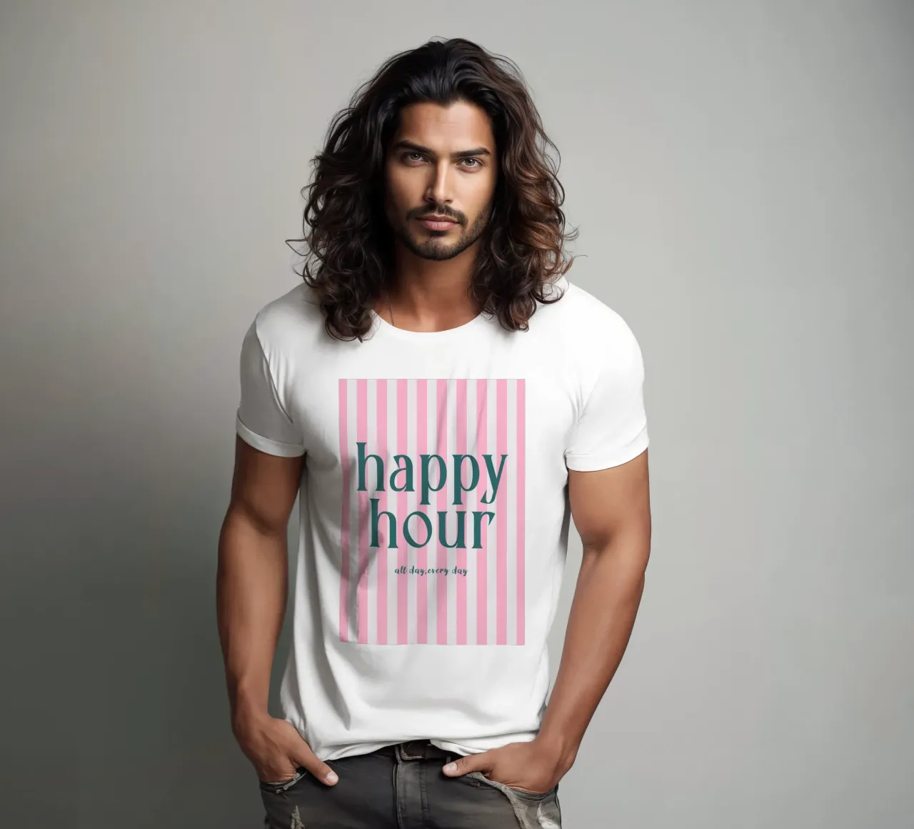 Happy Hour All Day Every Day t-shirt da Attaboy Dsgn