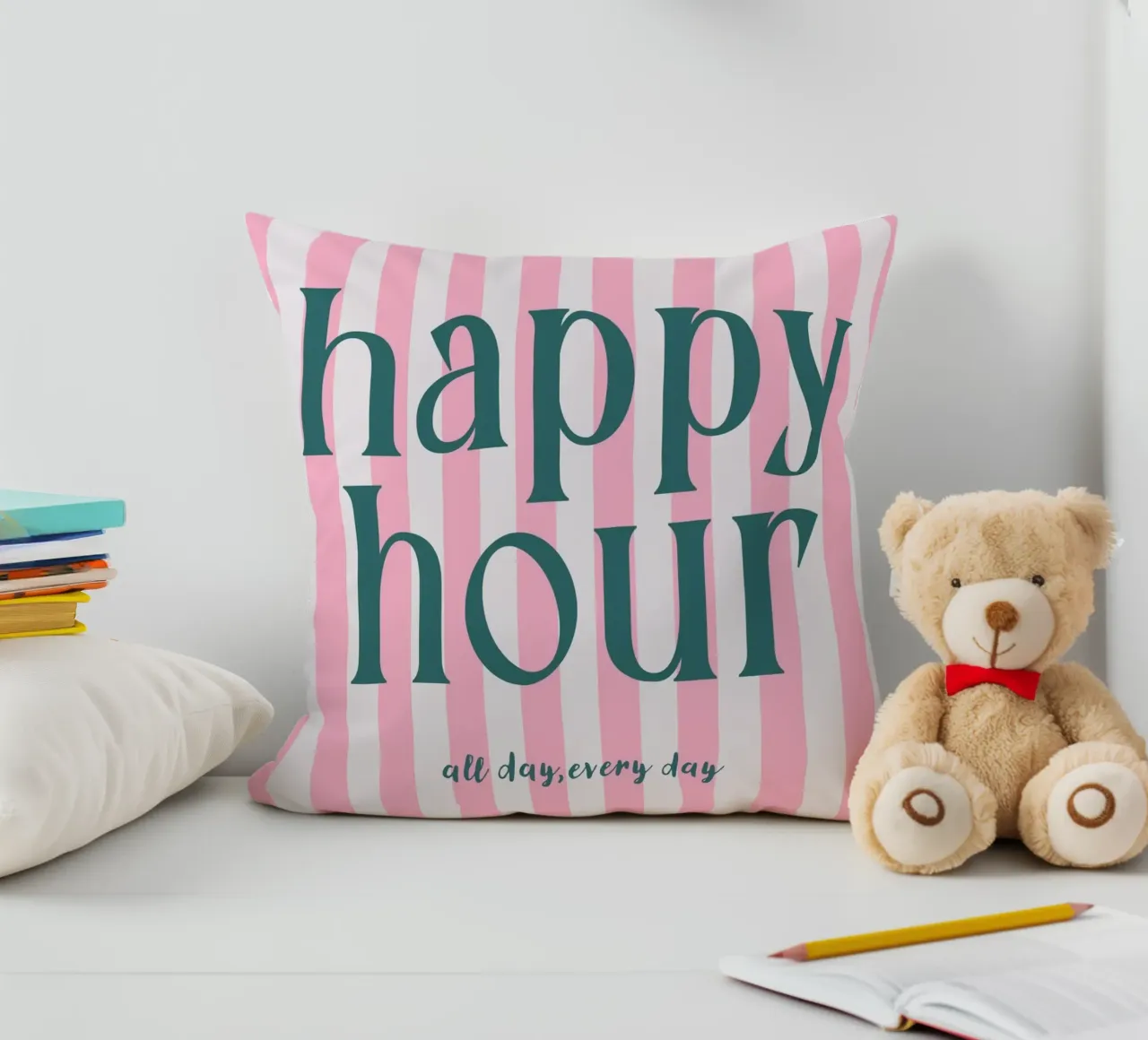 Happy Hour All Day Every Day cuscino da Attaboy Dsgn