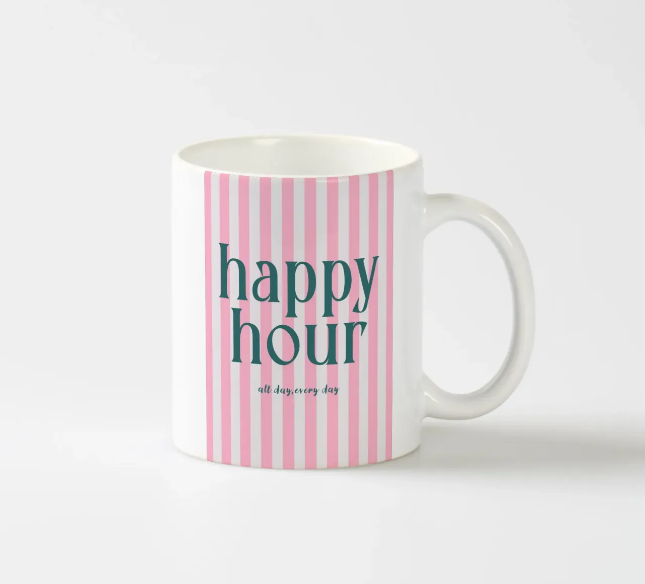 Happy Hour All Day Every Day tazza in ceramica da Attaboy Dsgn