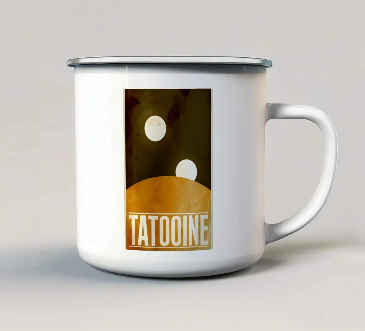 Twins Sun tazza in smalto da Robert Hoff