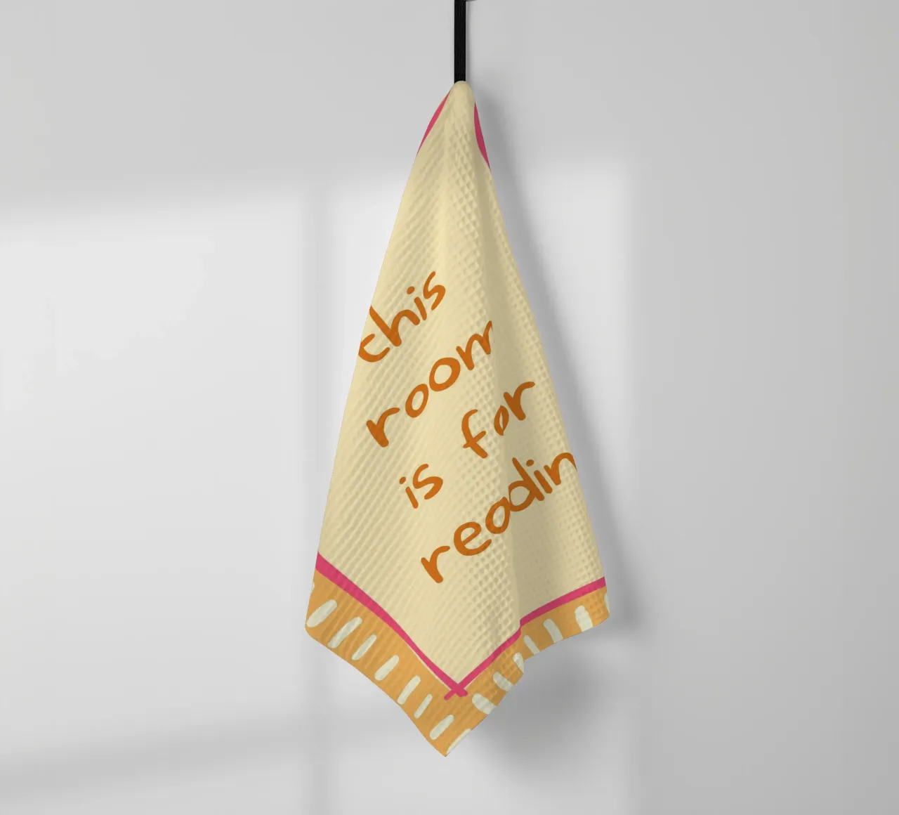 "Cette pièce est pour la lecture" - Affiche minimaliste torchon de vintagepod