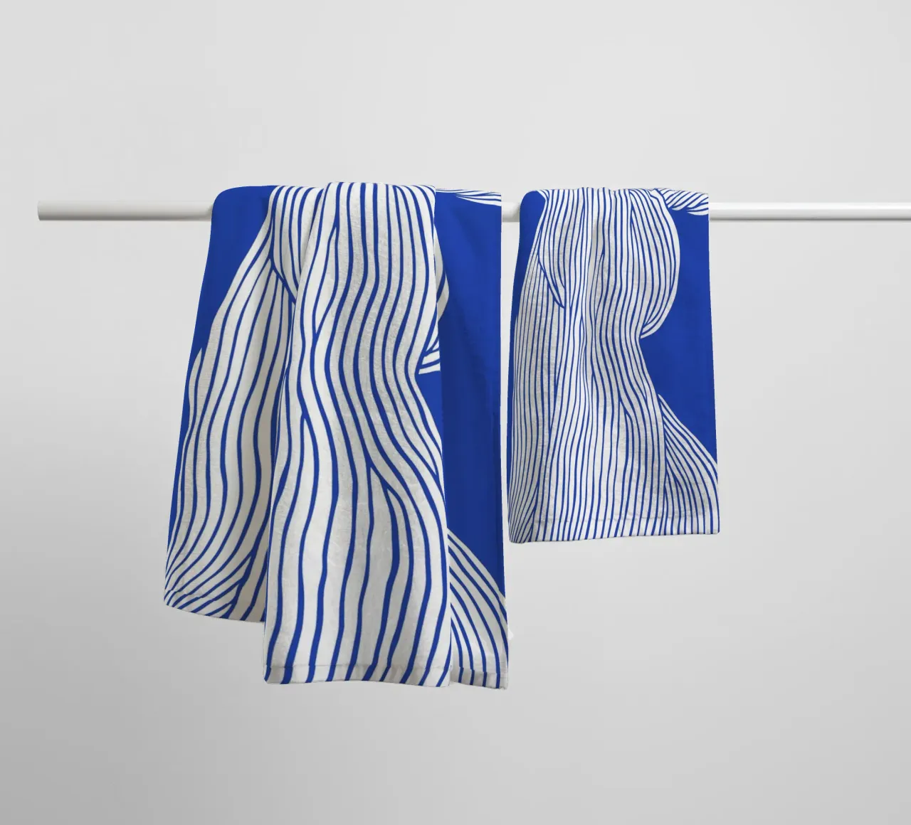 Fibers Blue No 1 towel by treechild