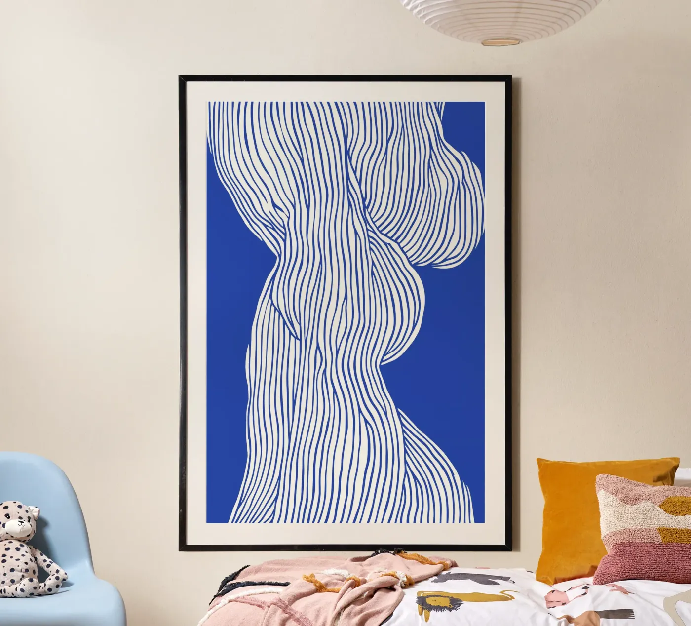 Fibers Blue No 1 poster van treechild