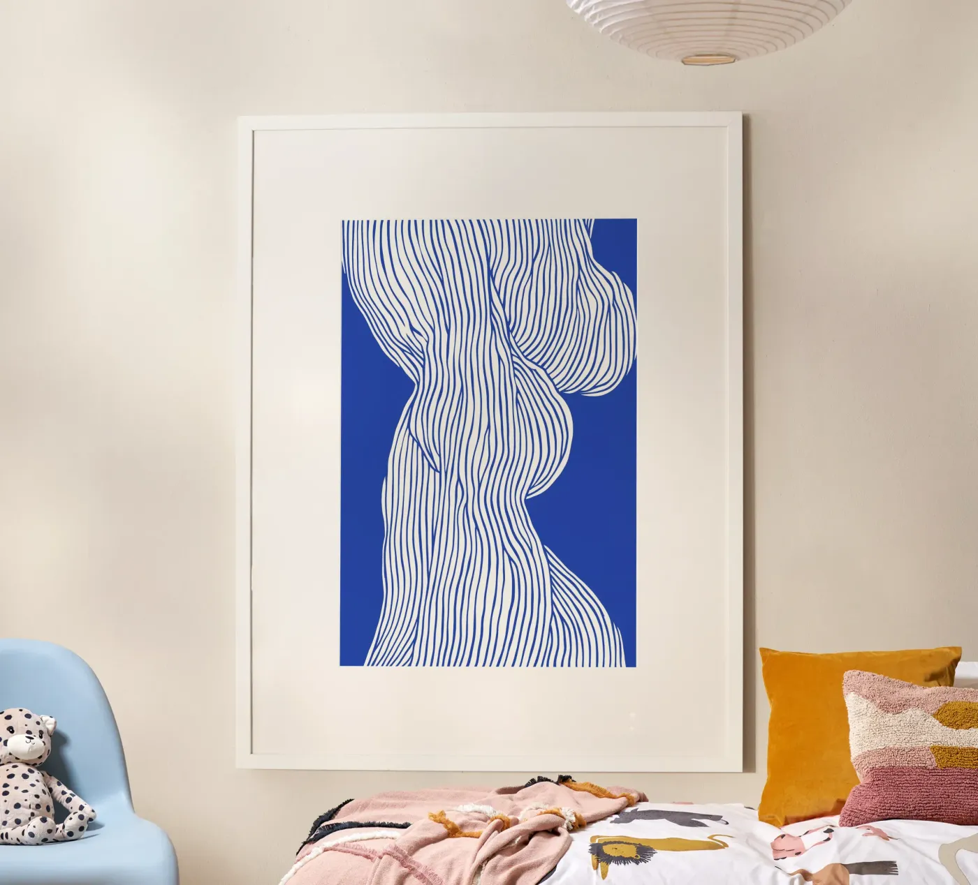 Fibers Blue No 1 poster van treechild