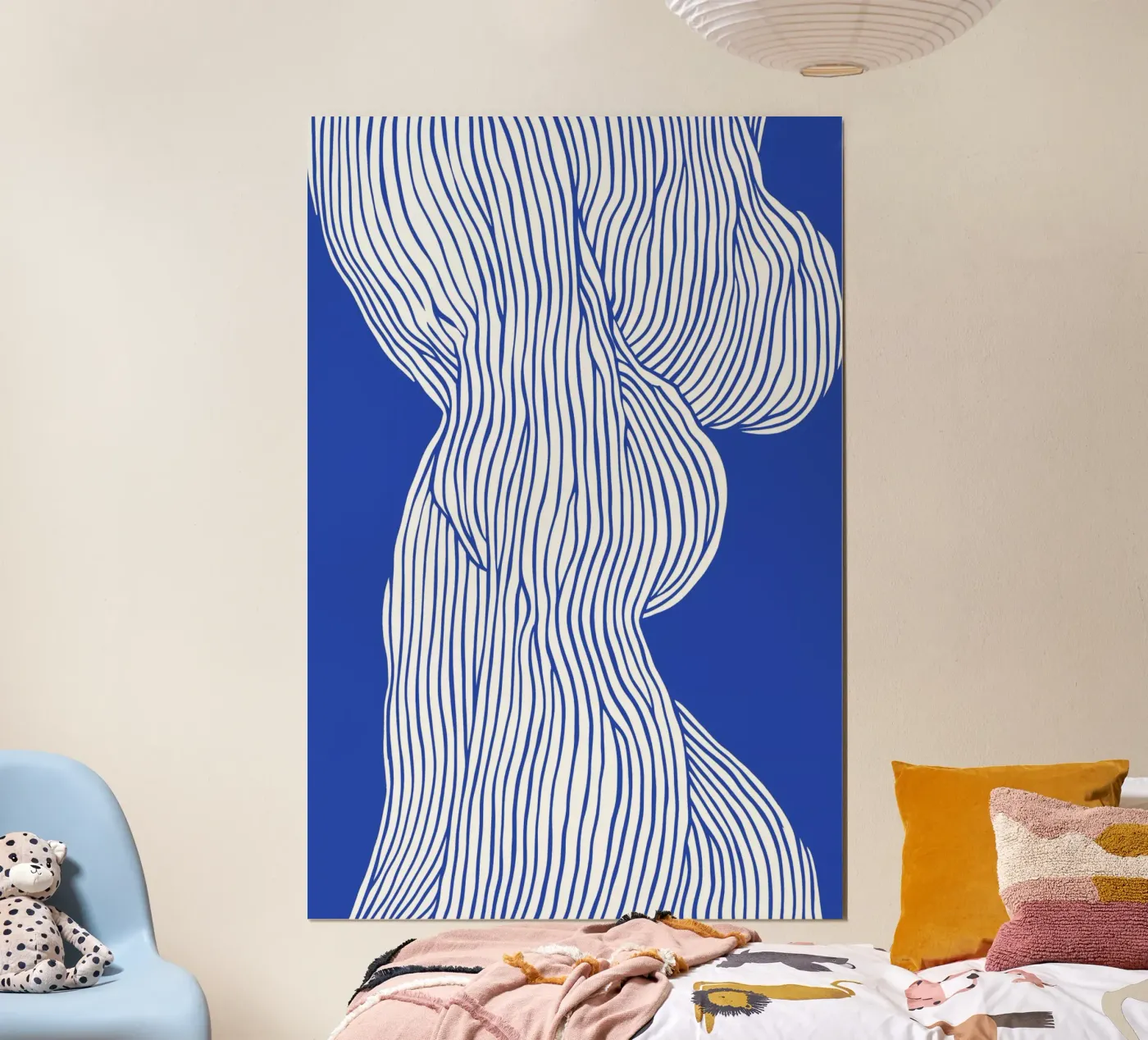 Fibers Blue No 1 poster van treechild