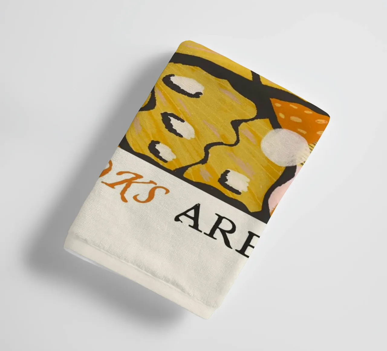 "Home Is Where The Books Are" - Butterfly Abstract Art towel by vintagepod