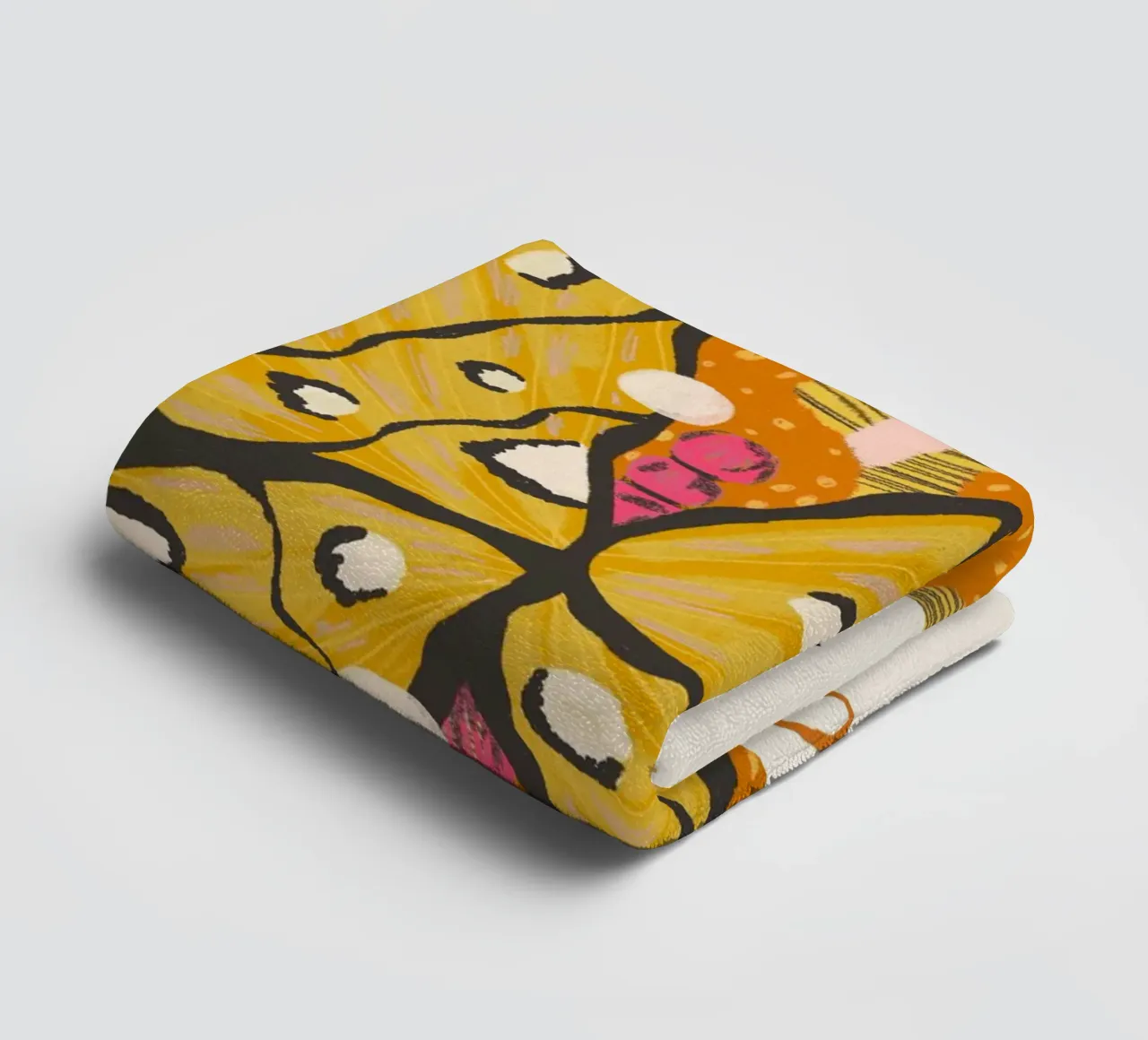 "Home Is Where The Books Are" - Butterfly Abstract Art towel by vintagepod