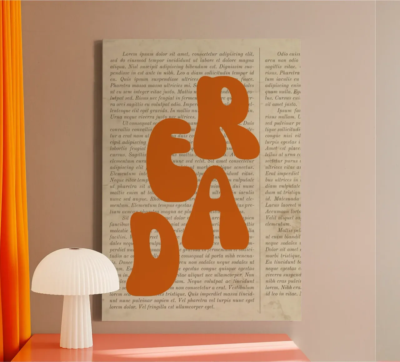 "READ" Literary Text Background Poster canvas with Floater frame by vintagepod