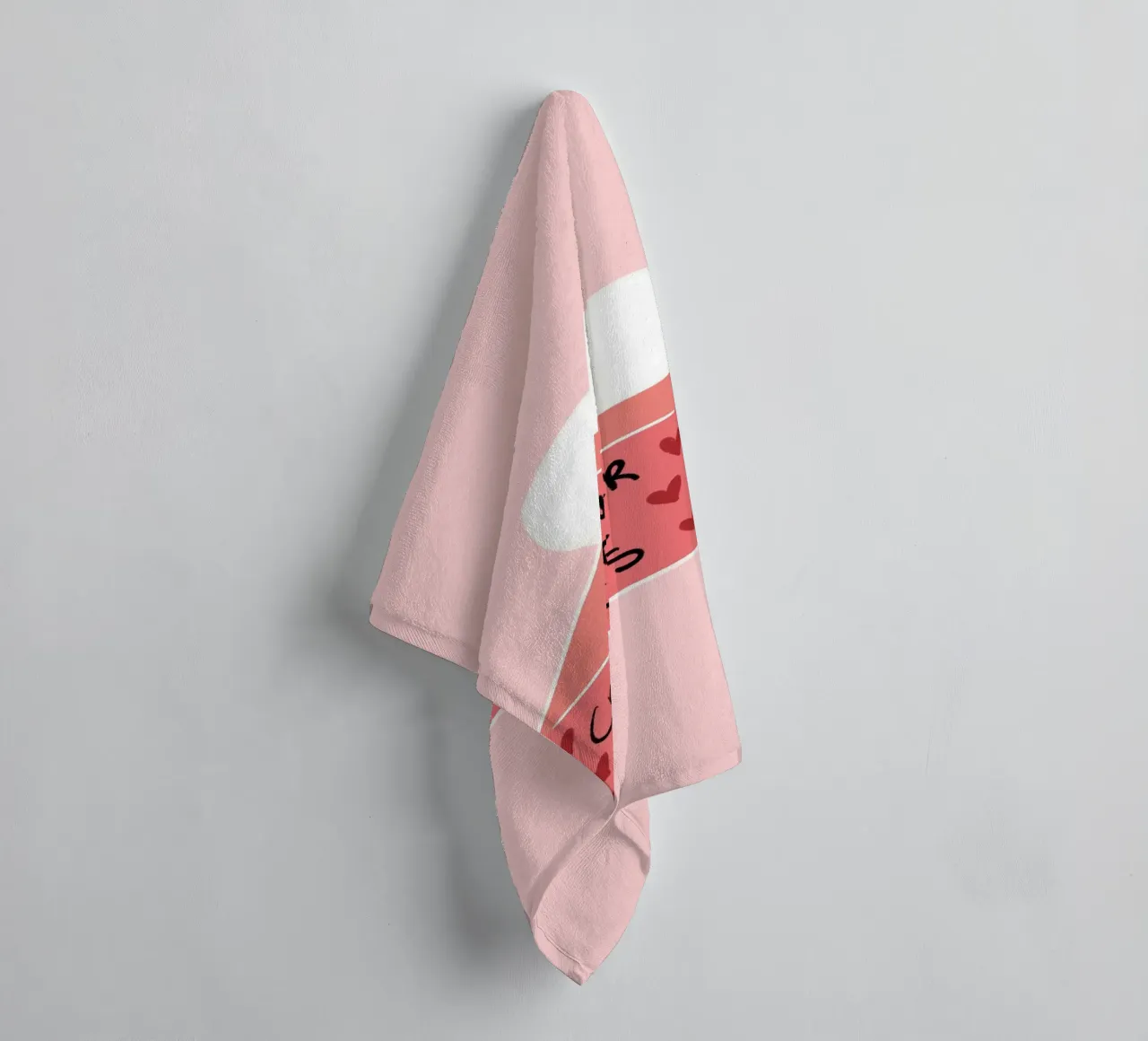 "Crying Over Fictional Characters" - Pink Art Print towel by vintagepod