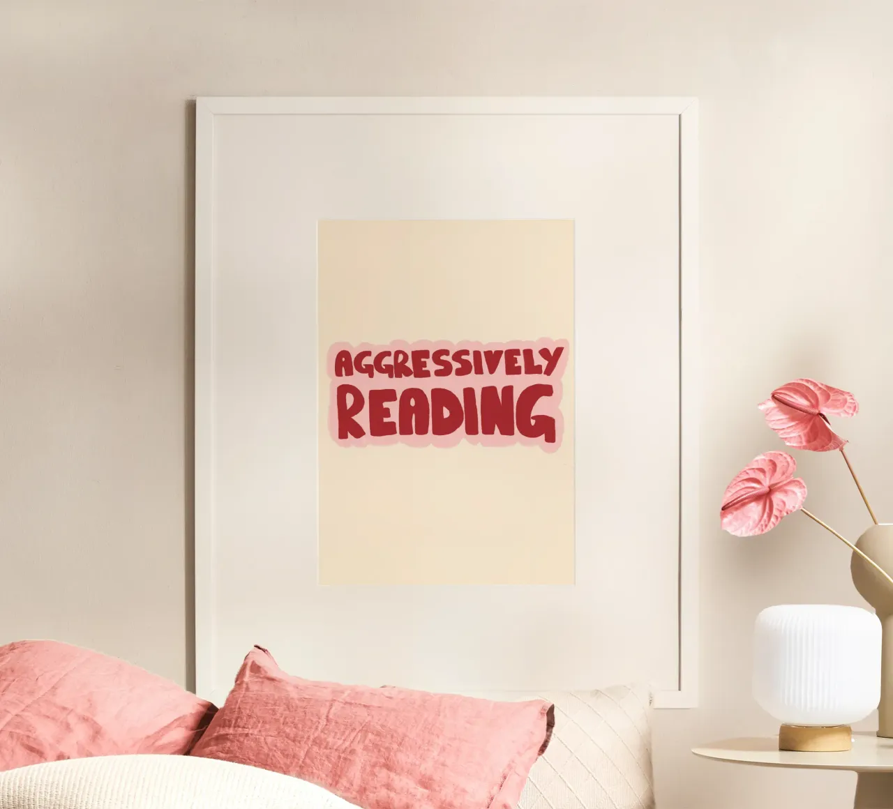 "Leggere aggressivamente" - Stampa d'arte in grassetto poster da vintagepod