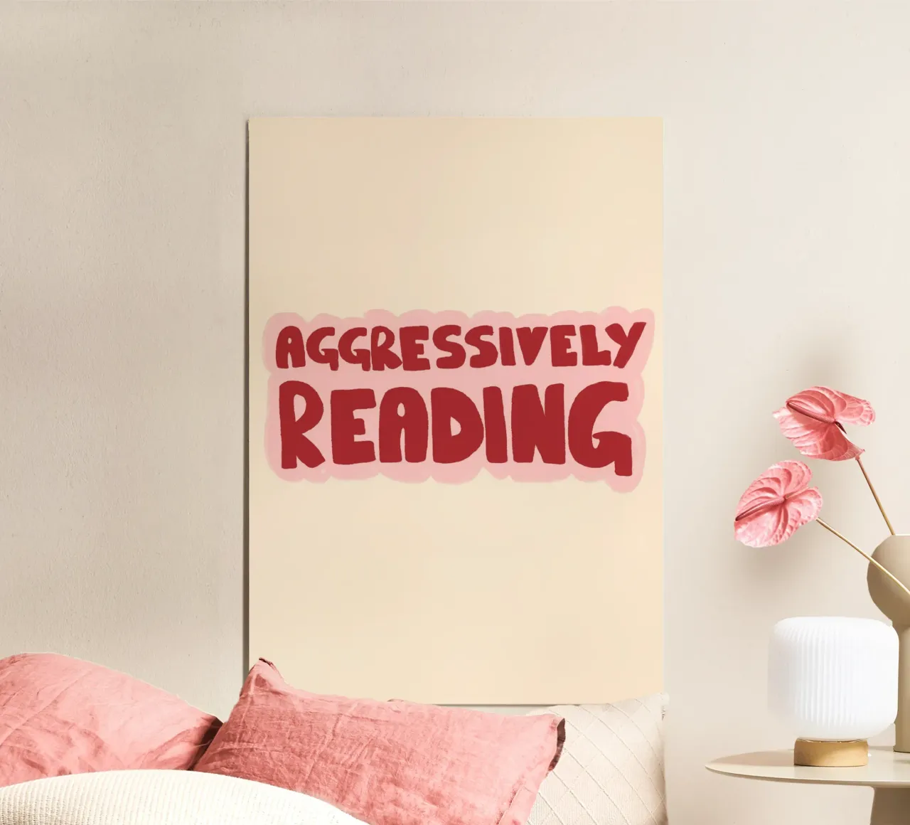 "Leggere aggressivamente" - Stampa d'arte in grassetto poster da vintagepod