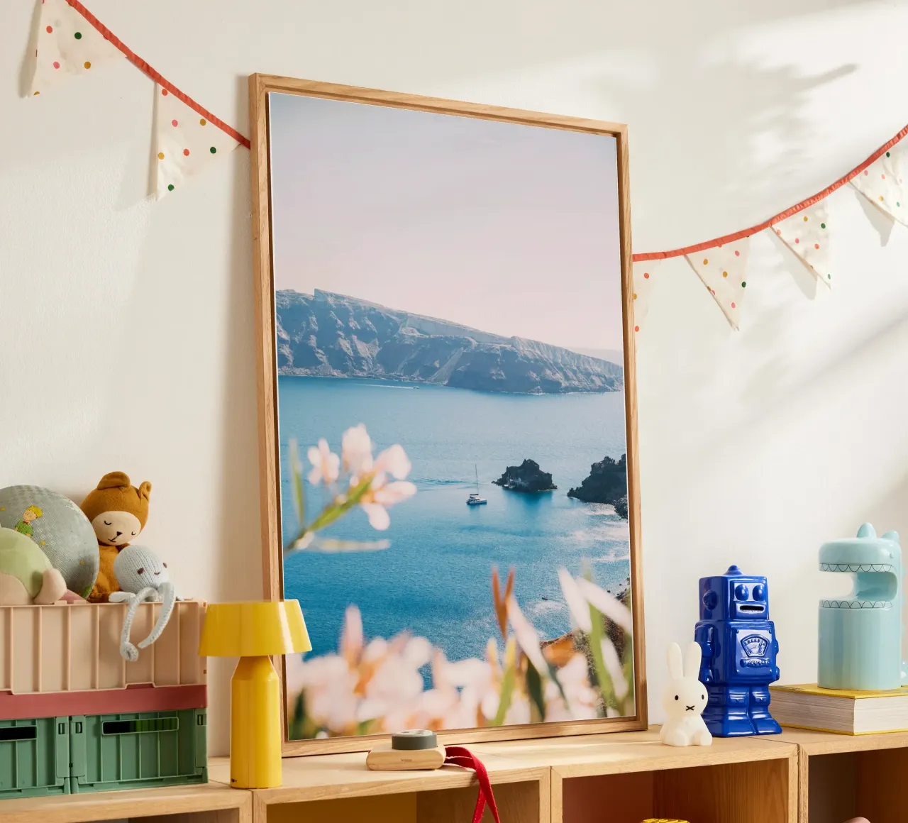 Sailboat in Santorini | Mediterranean sea view plexiglass da patiphotography