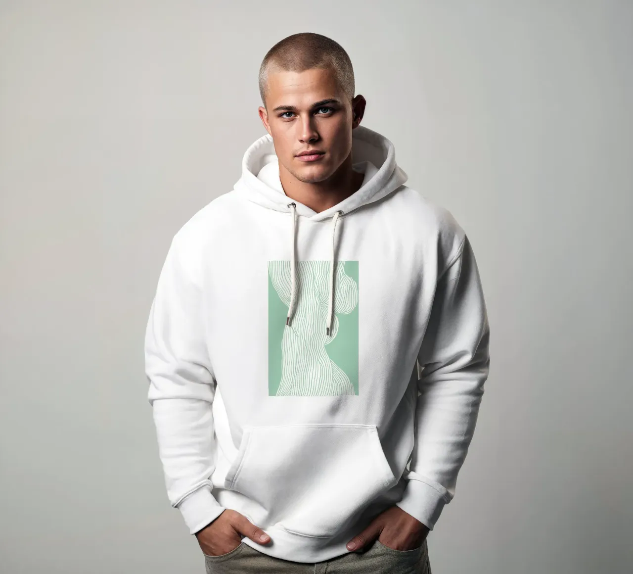 Fibers Mint felpa con cappuccio da treechild