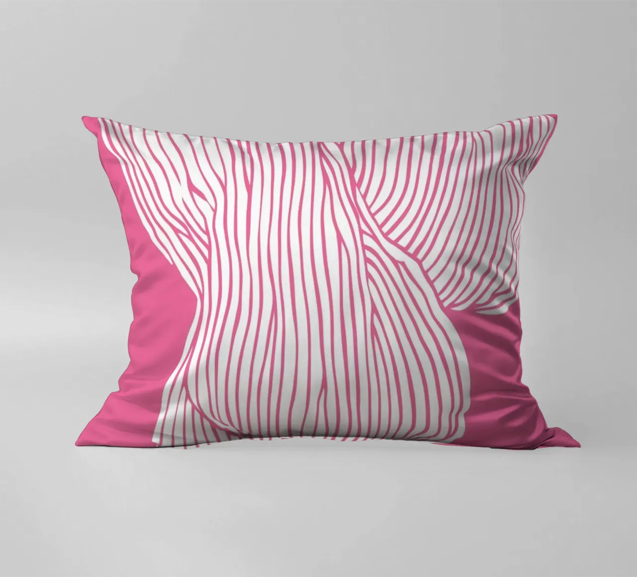 Fibers Pink decorative cushion by treechild