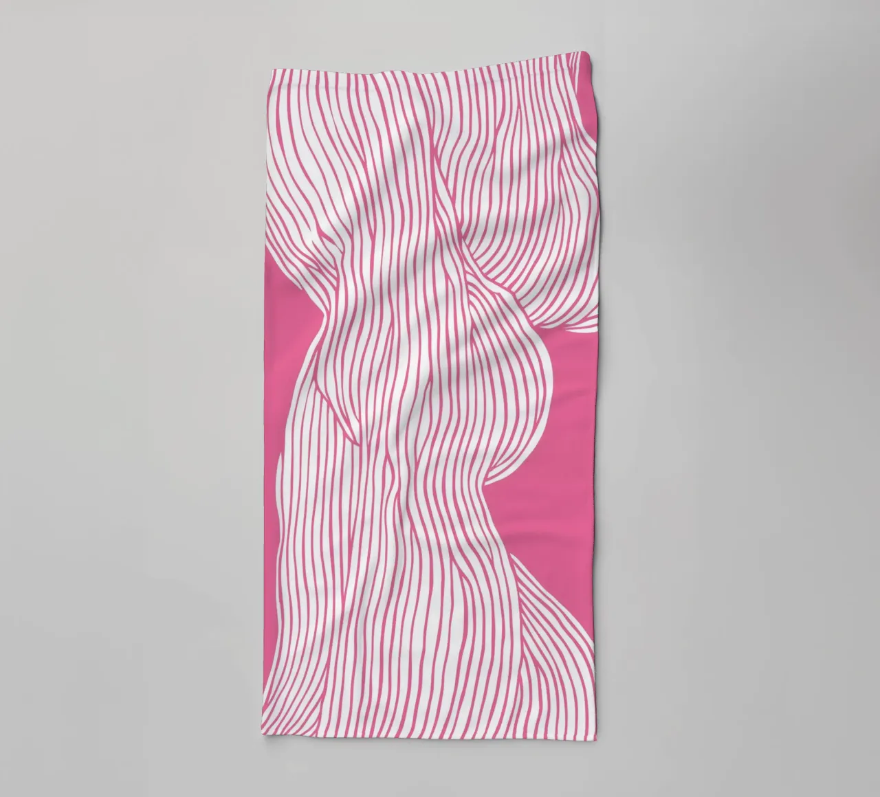 Fibers Pink towel by treechild
