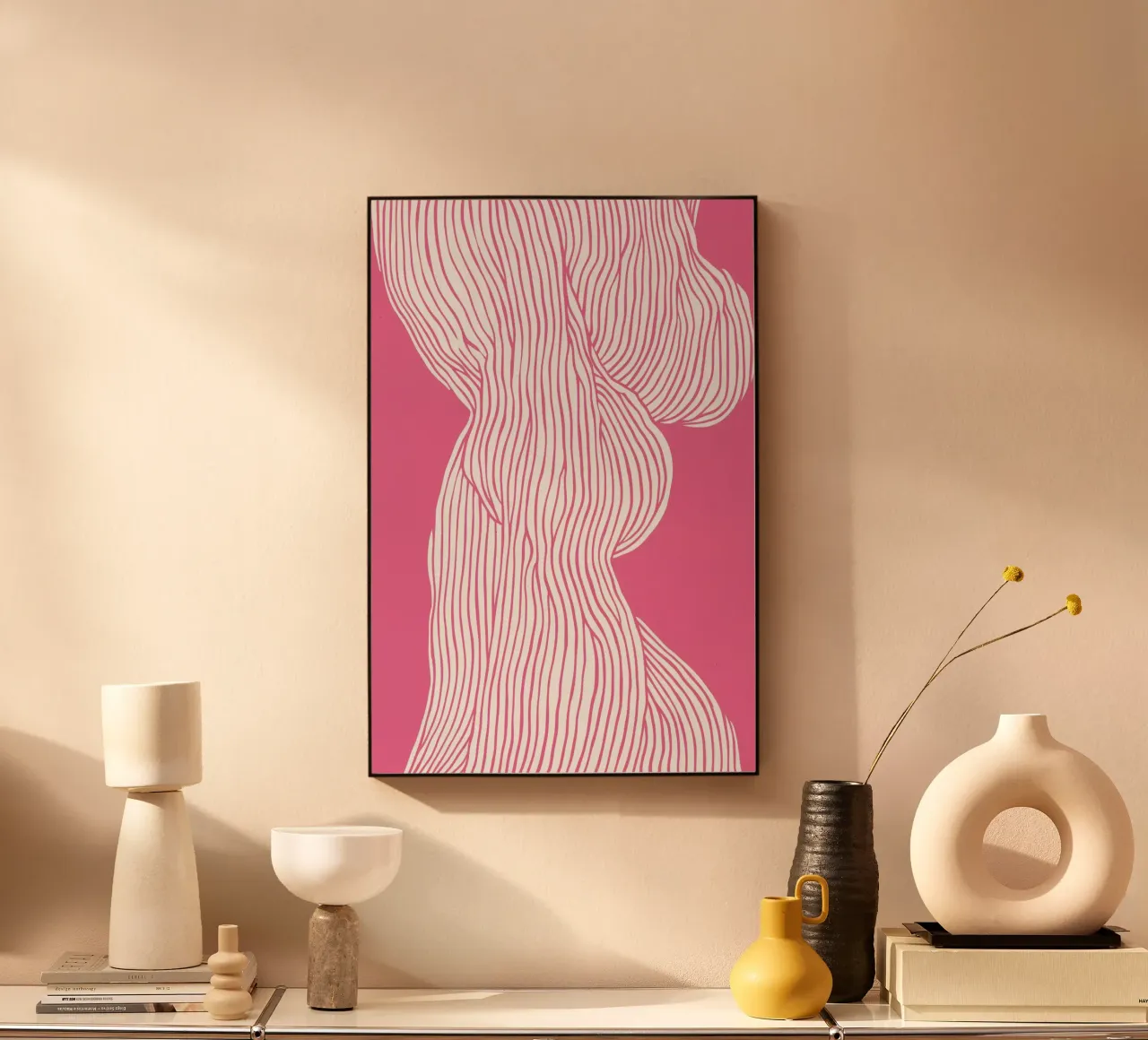 Fibers Pink alu-dibond by treechild