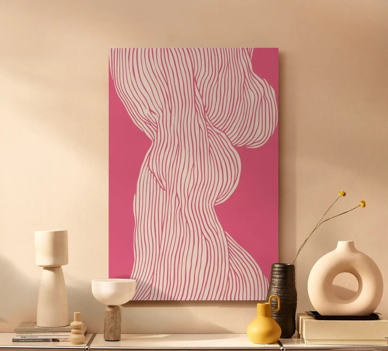 Fibers Pink alu-dibond by treechild