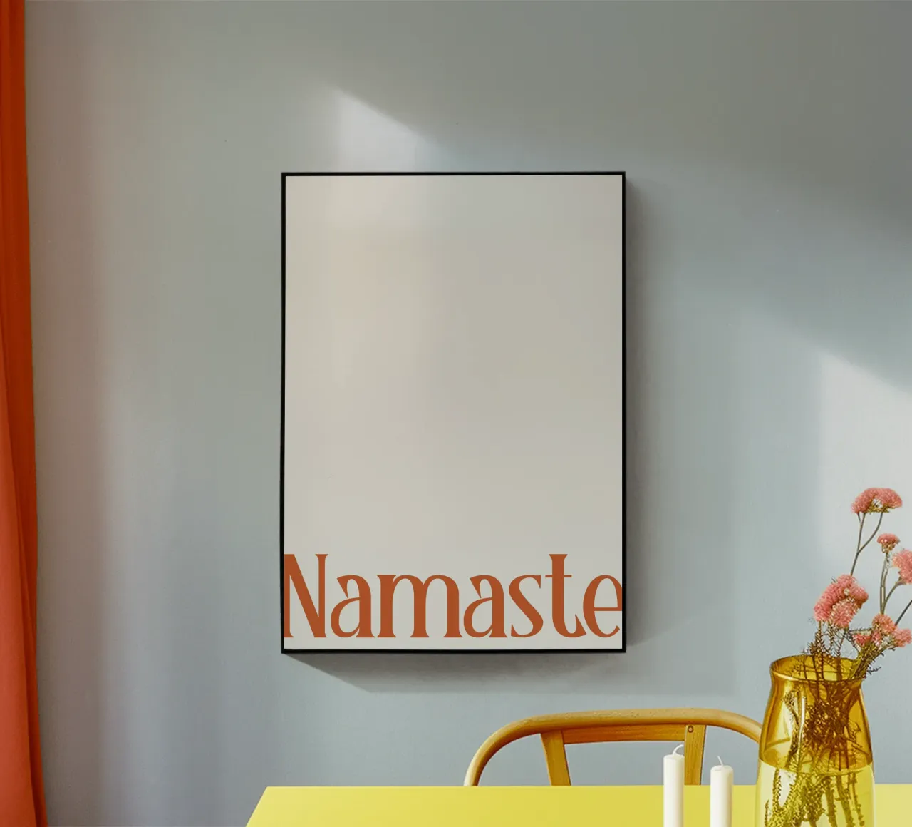 Namaste Typography plexiglass da Attaboy Dsgn