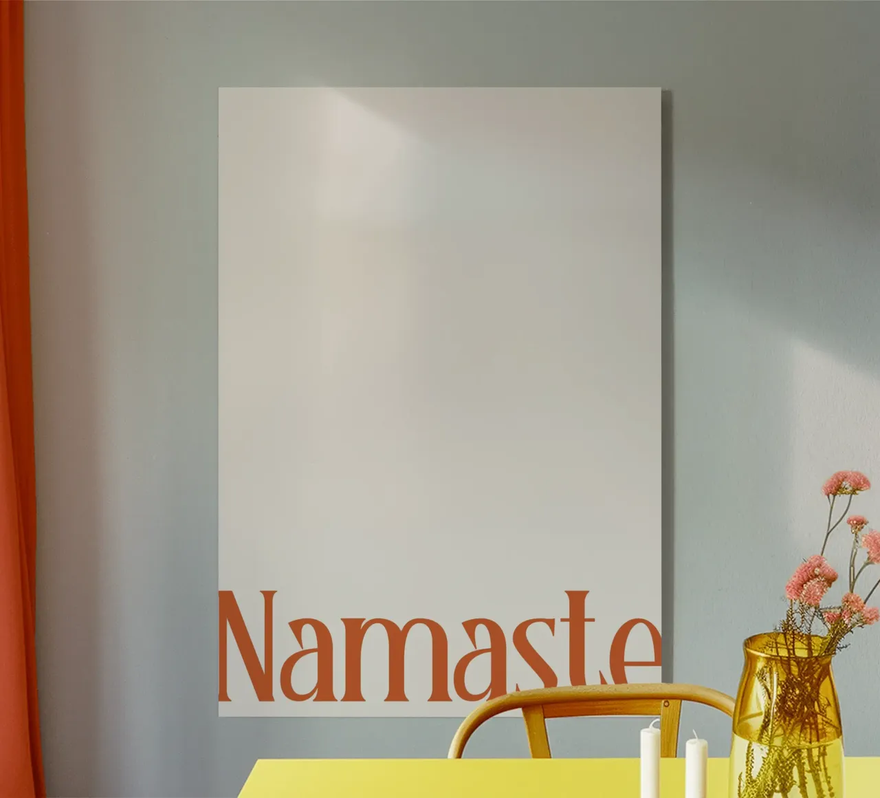 Namaste Typography plexiglass da Attaboy Dsgn