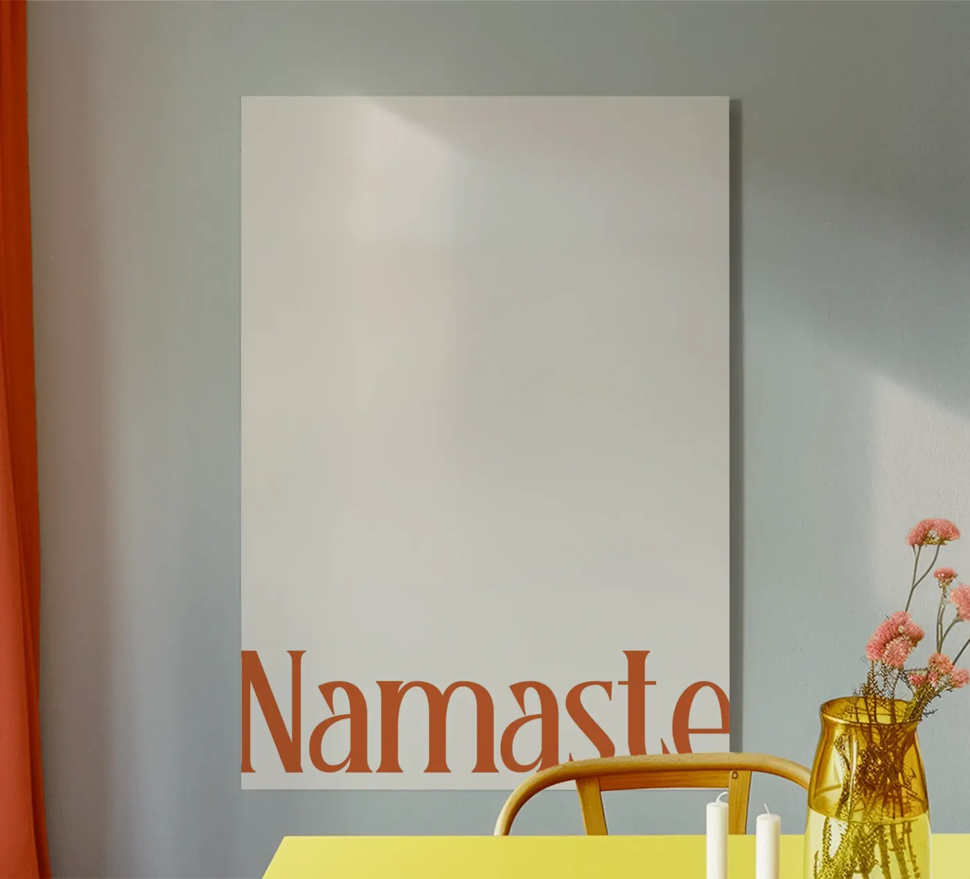 Namaste Typography plexiglass da Attaboy Dsgn