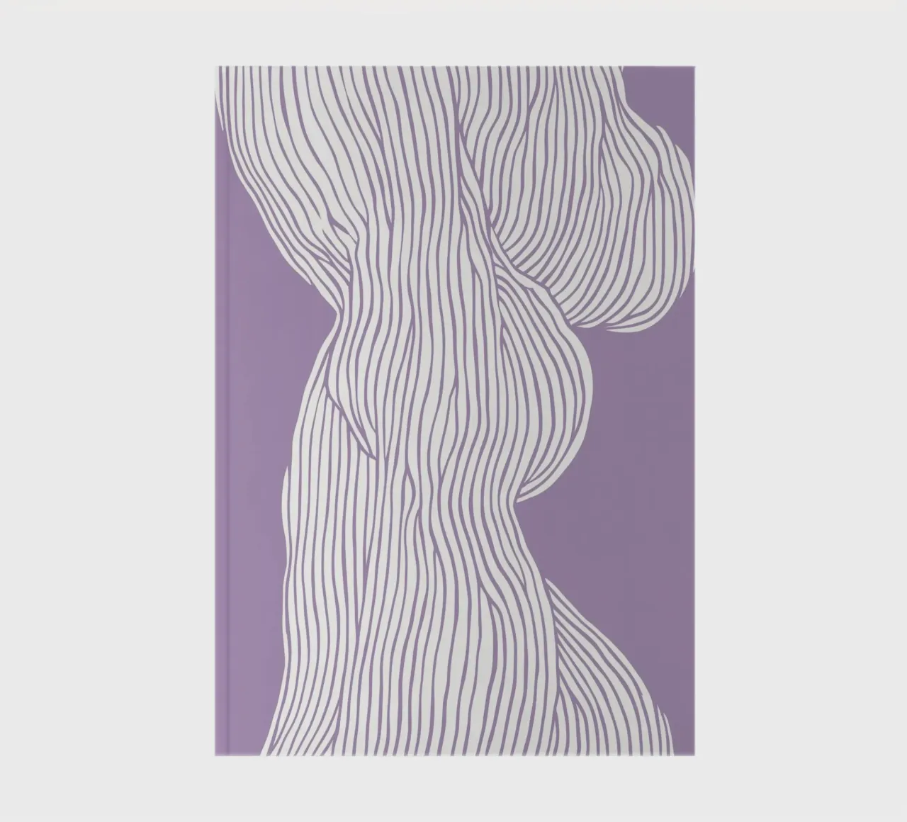 Fibers Purple notebook by treechild