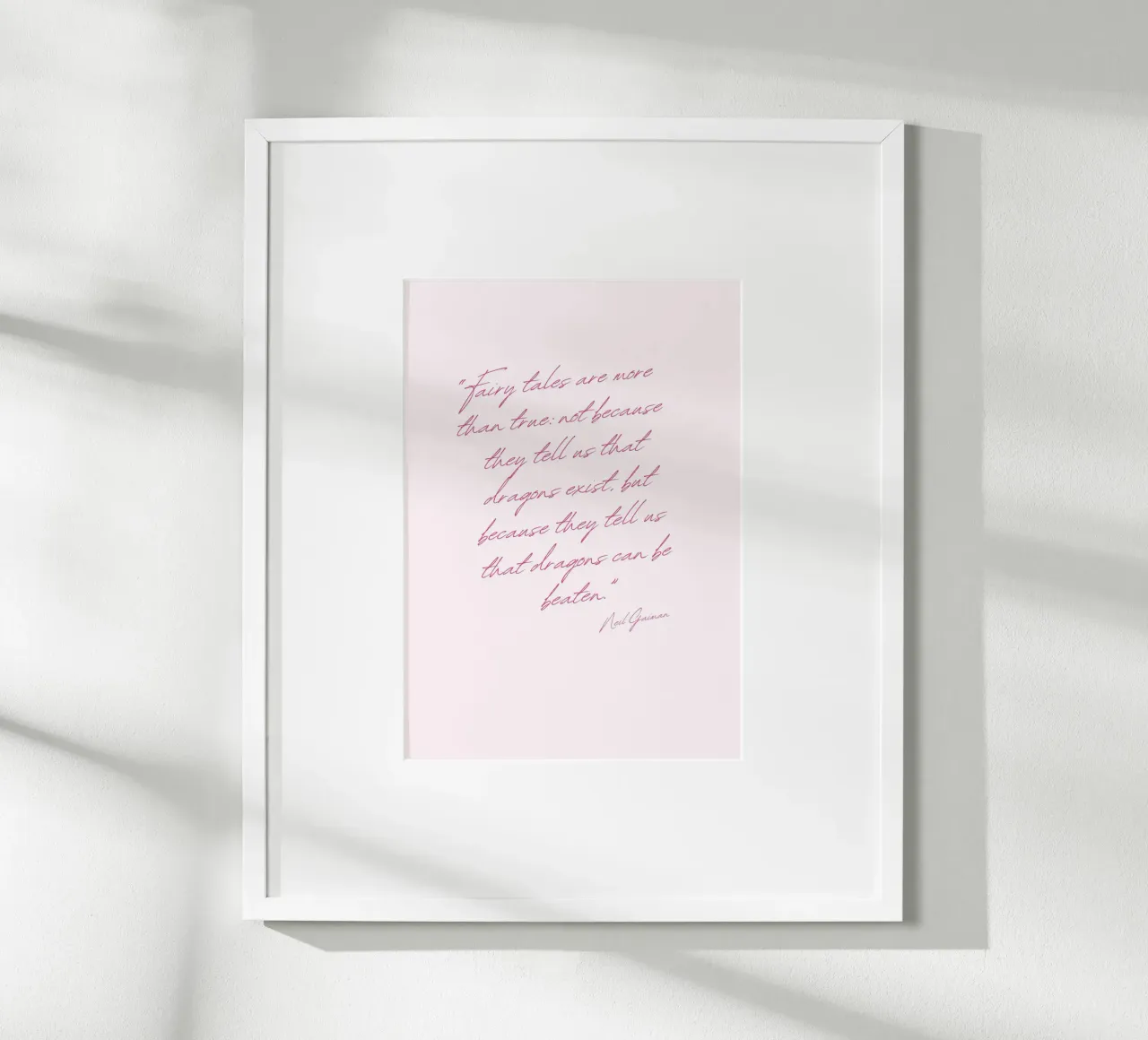 Citazione di Neil Gaiman - Stampa d'arte "I draghi possono essere sconfitti poster da vintagepod