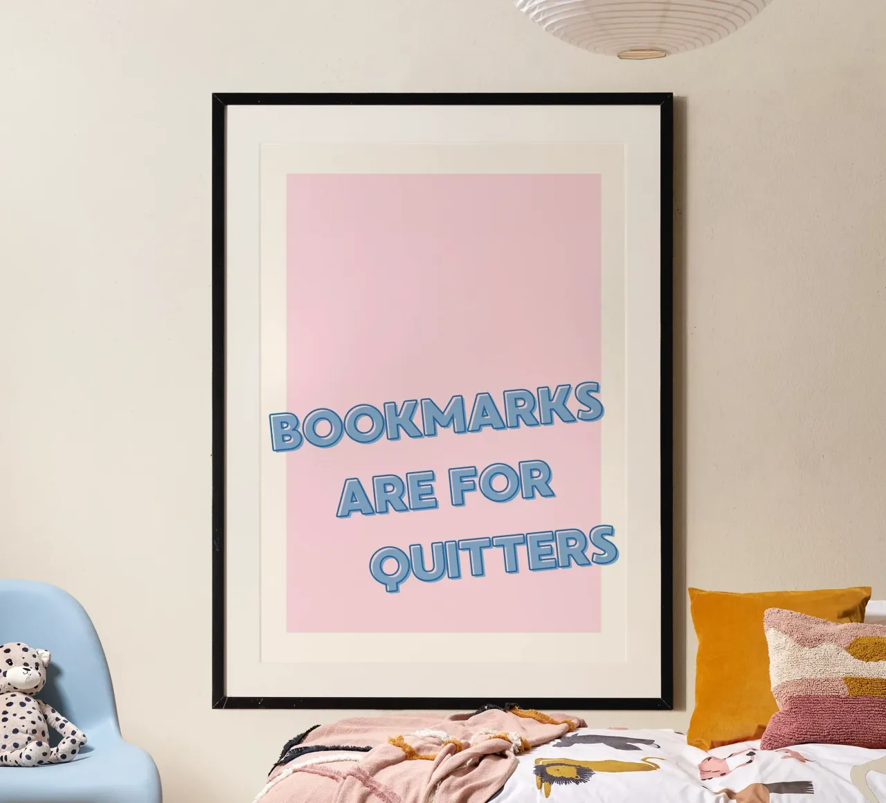 "I segnalibri sono per chi si arrende" - Poster divertente per gli amanti dei libri poster da vintagepod