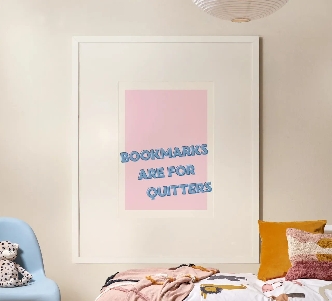 "I segnalibri sono per chi si arrende" - Poster divertente per gli amanti dei libri poster da vintagepod