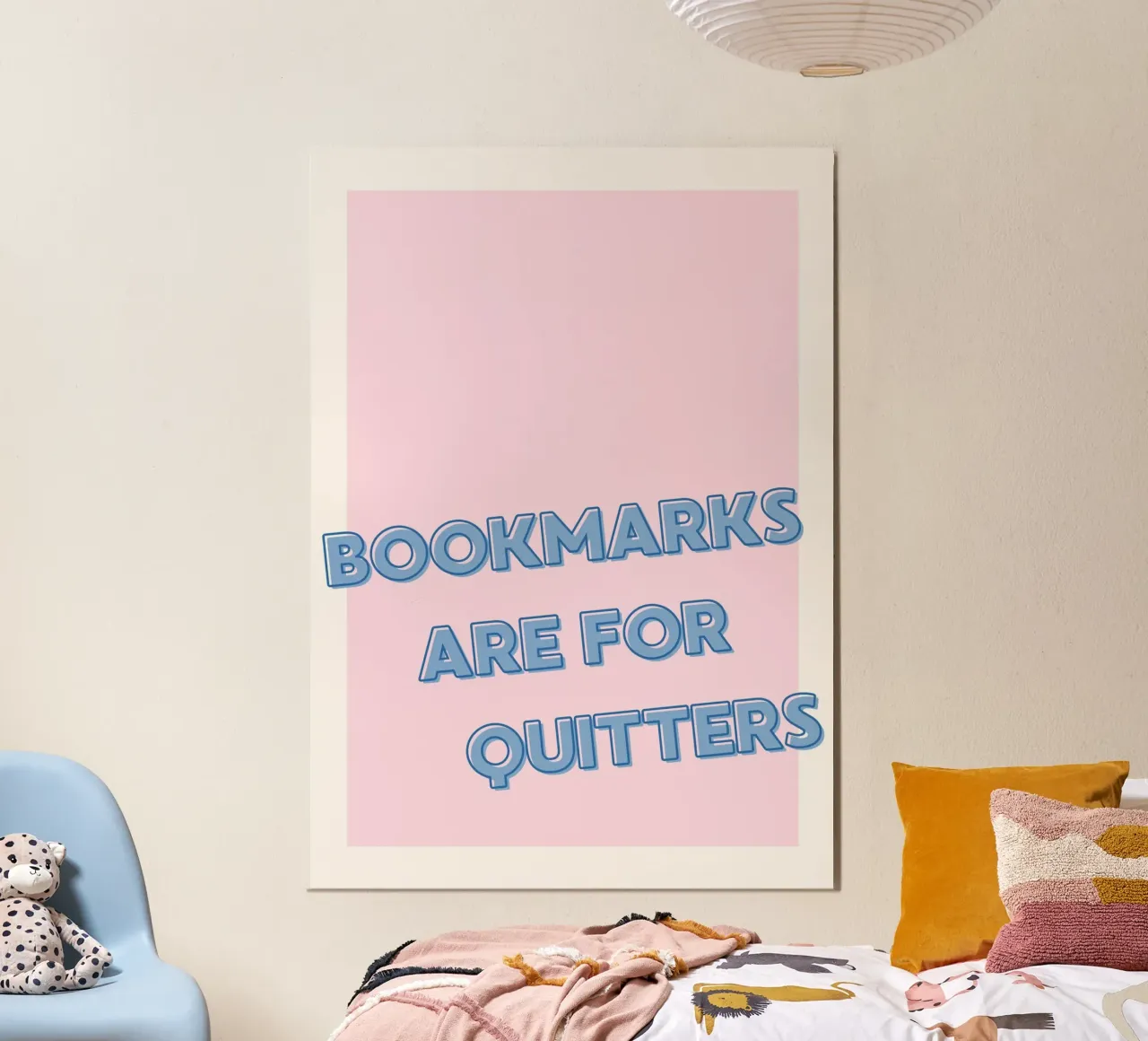 "I segnalibri sono per chi si arrende" - Poster divertente per gli amanti dei libri poster da vintagepod