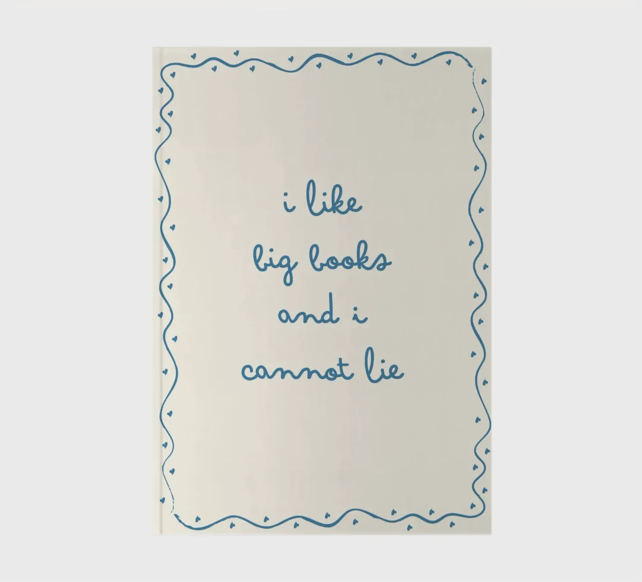 "I Like Big Books and I Cannot Lie" - Funny Book Lover Poste notebook by vintagepod