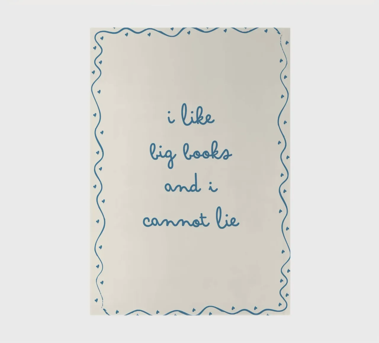 "I Like Big Books and I Cannot Lie" - Funny Book Lover Poste notebook by vintagepod