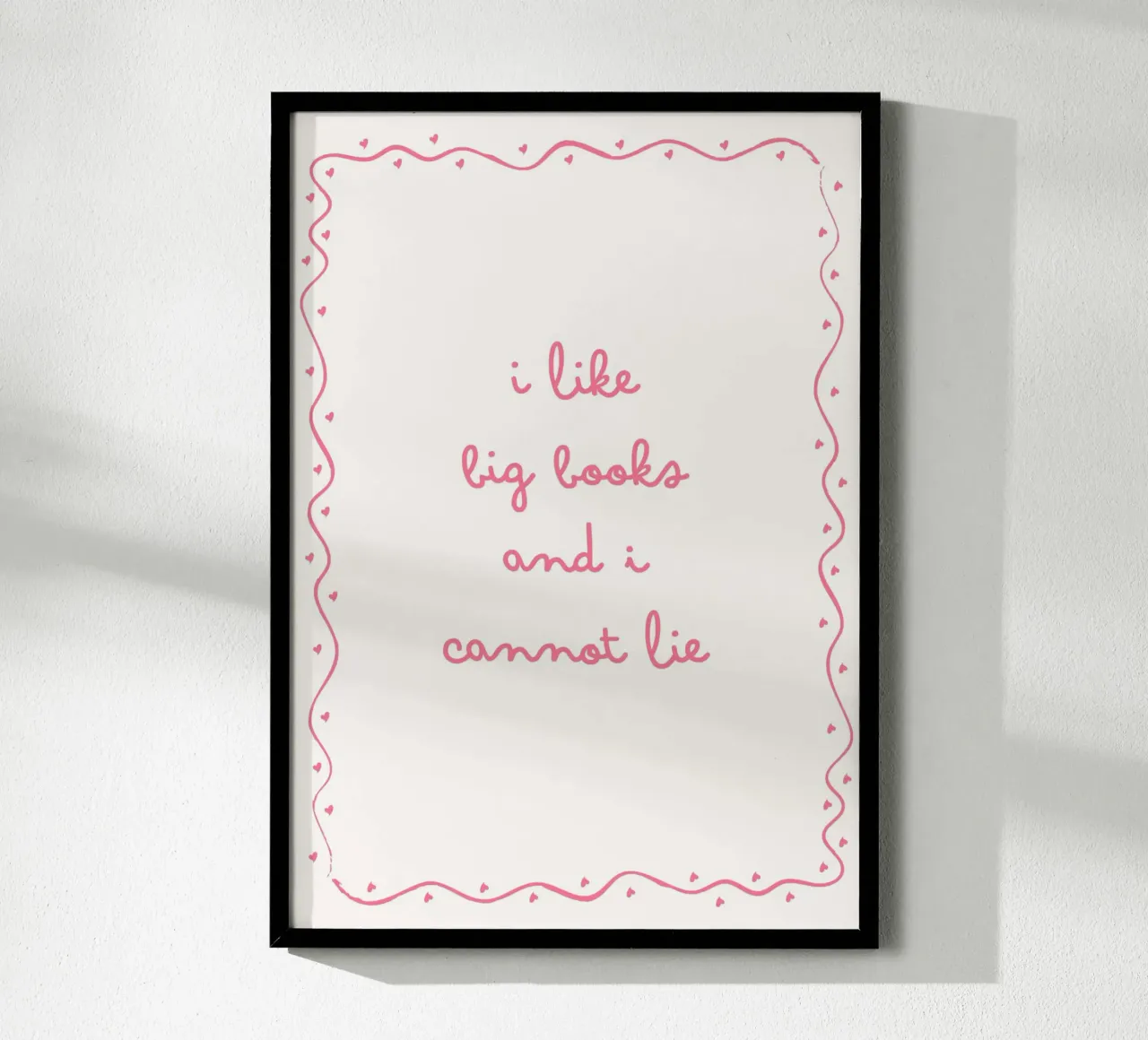 "I Like Big Books and I Cannot Lie" - Funny Pink Poster poster by vintagepod