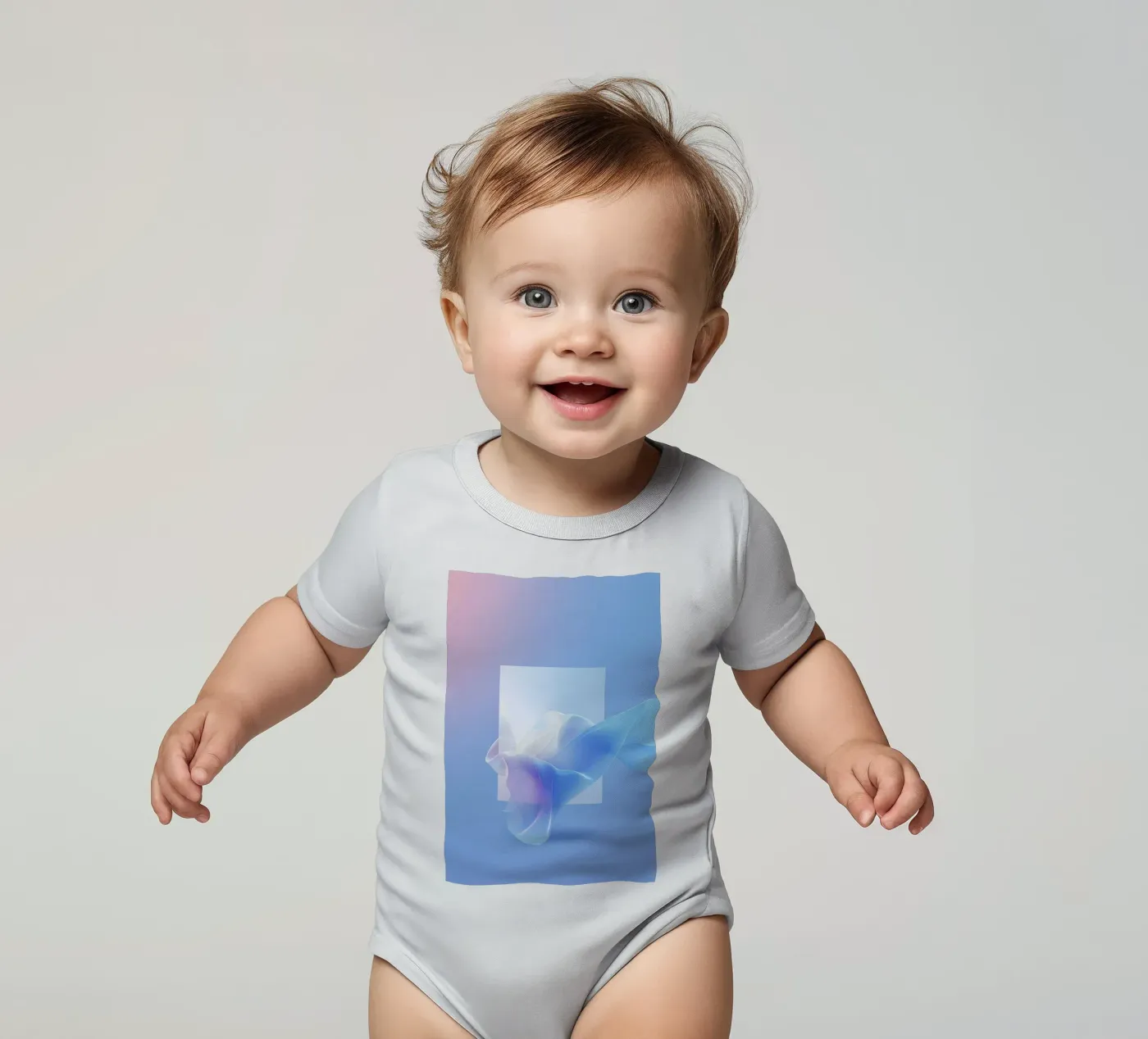 Silk through babyrompertje korte mouwen van LeDieg