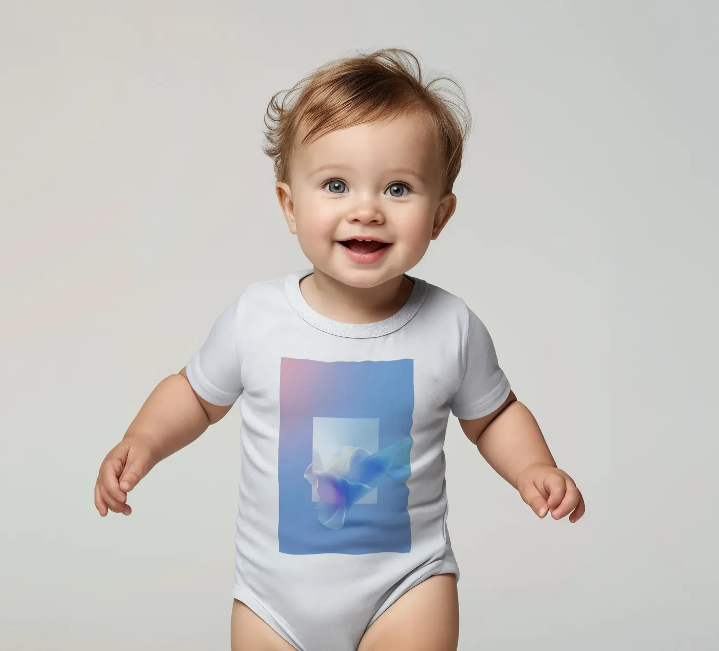 Silk through babyrompertje korte mouwen van LeDieg