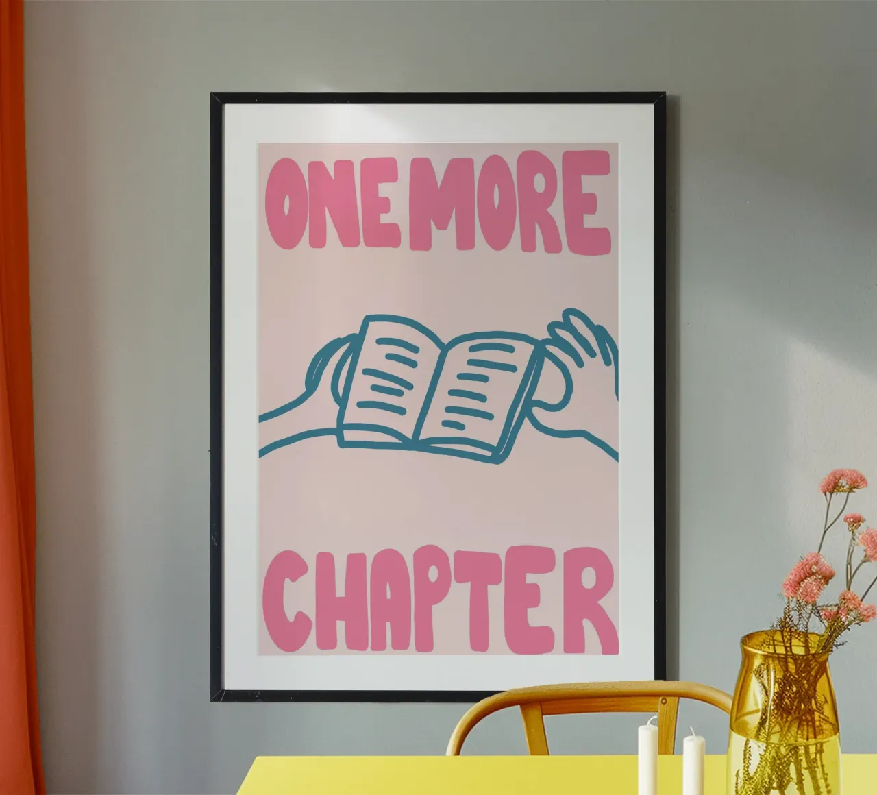"Un capitolo in più" - Poster per amanti dei libri in grassetto poster da vintagepod