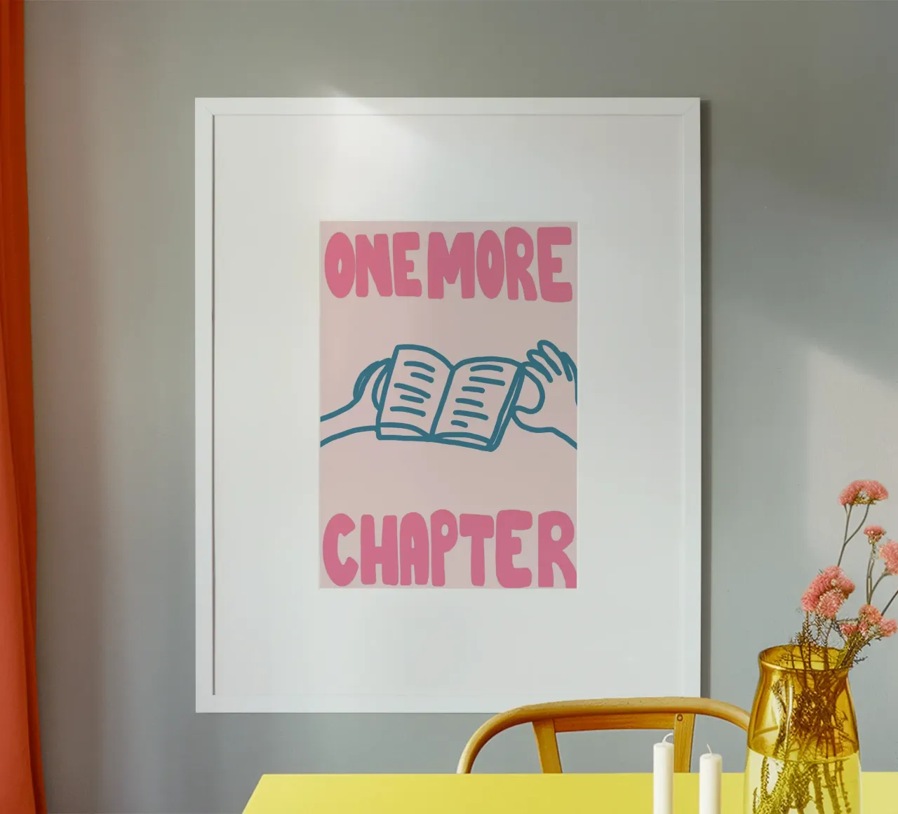 "Un capitolo in più" - Poster per amanti dei libri in grassetto poster da vintagepod