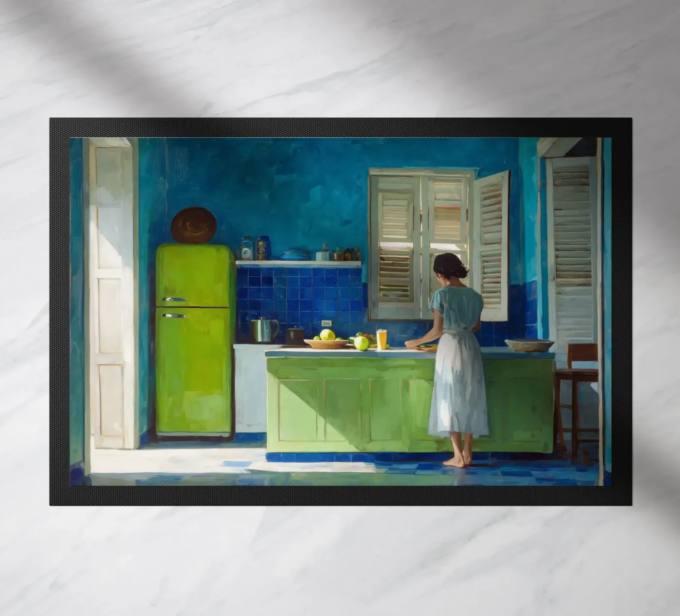 Lime Kitchen Fußmatte von Art Center