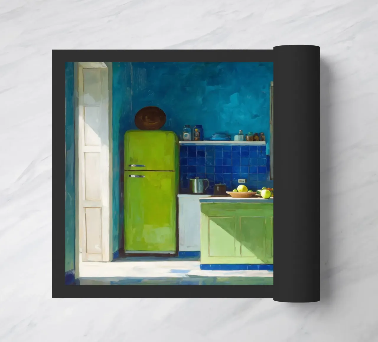 Lime Kitchen doormat by Art Center