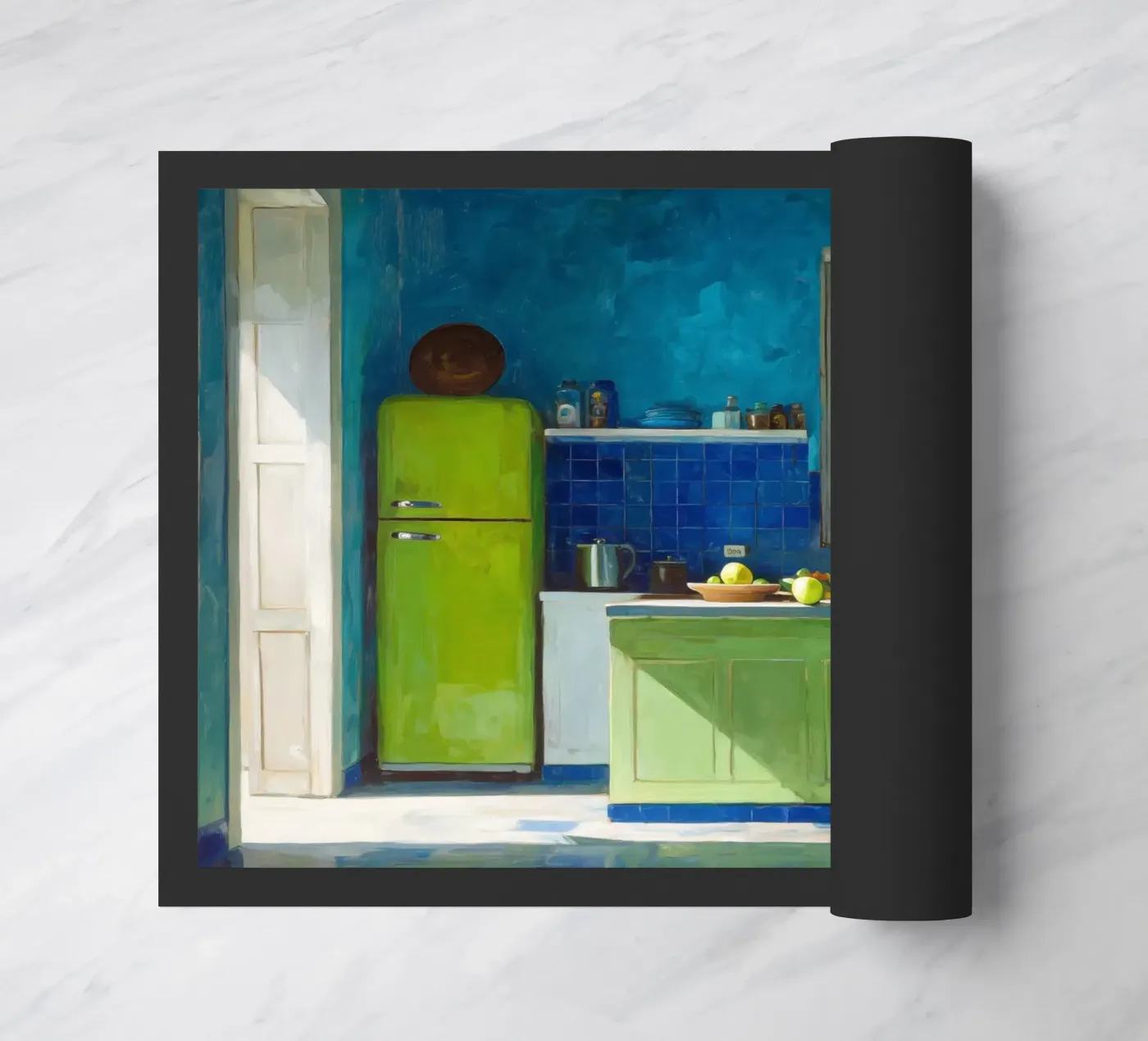 Lime Kitchen Fußmatte von Art Center