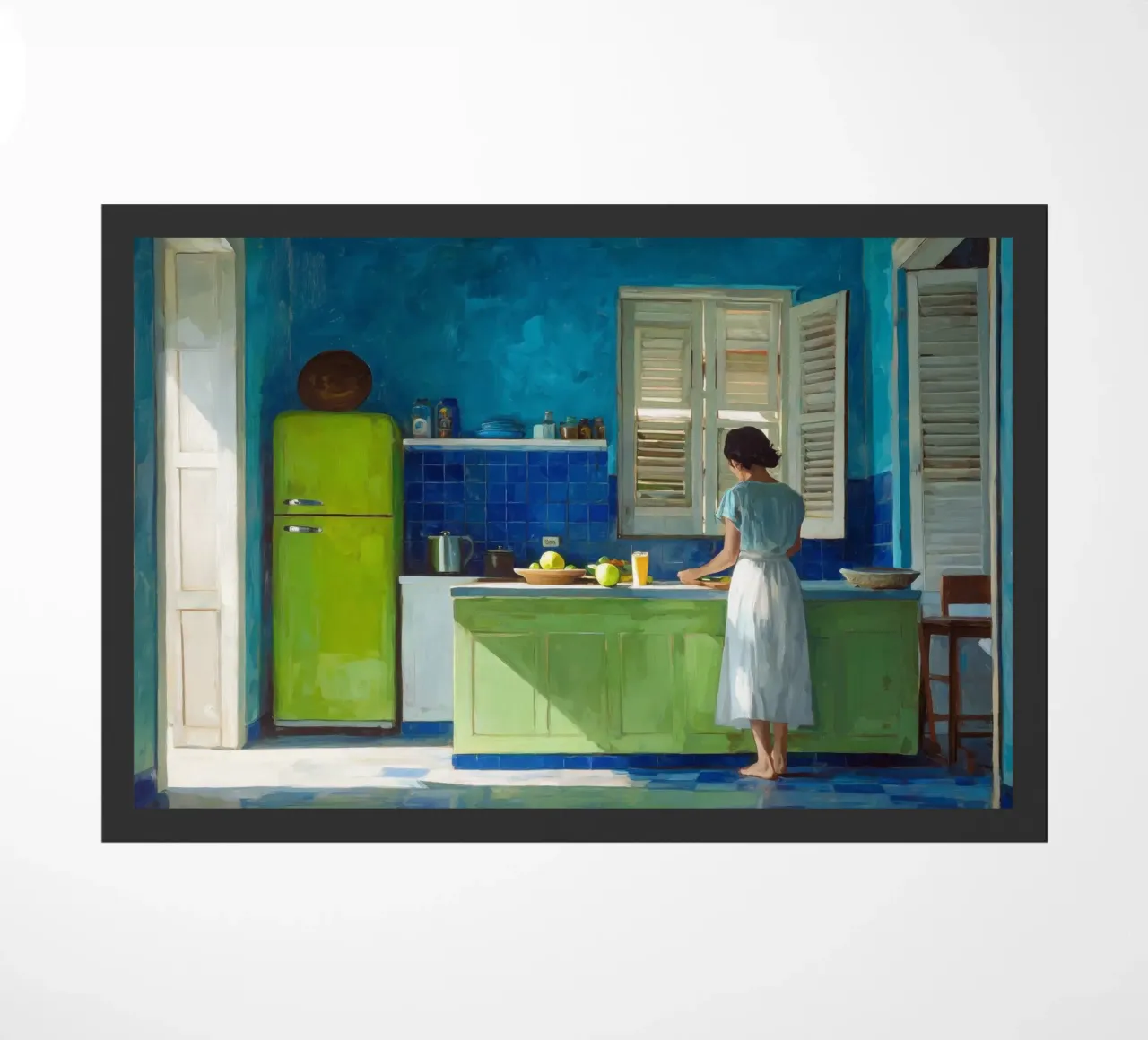 Lime Kitchen doormat by Art Center