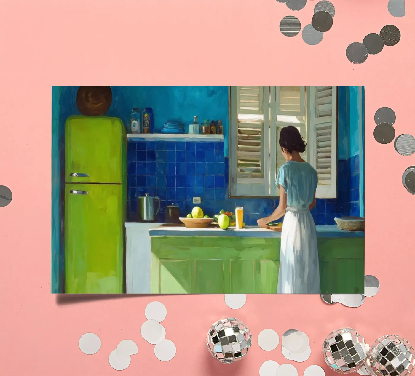 Lime Kitchen sticker sheet by Art Center