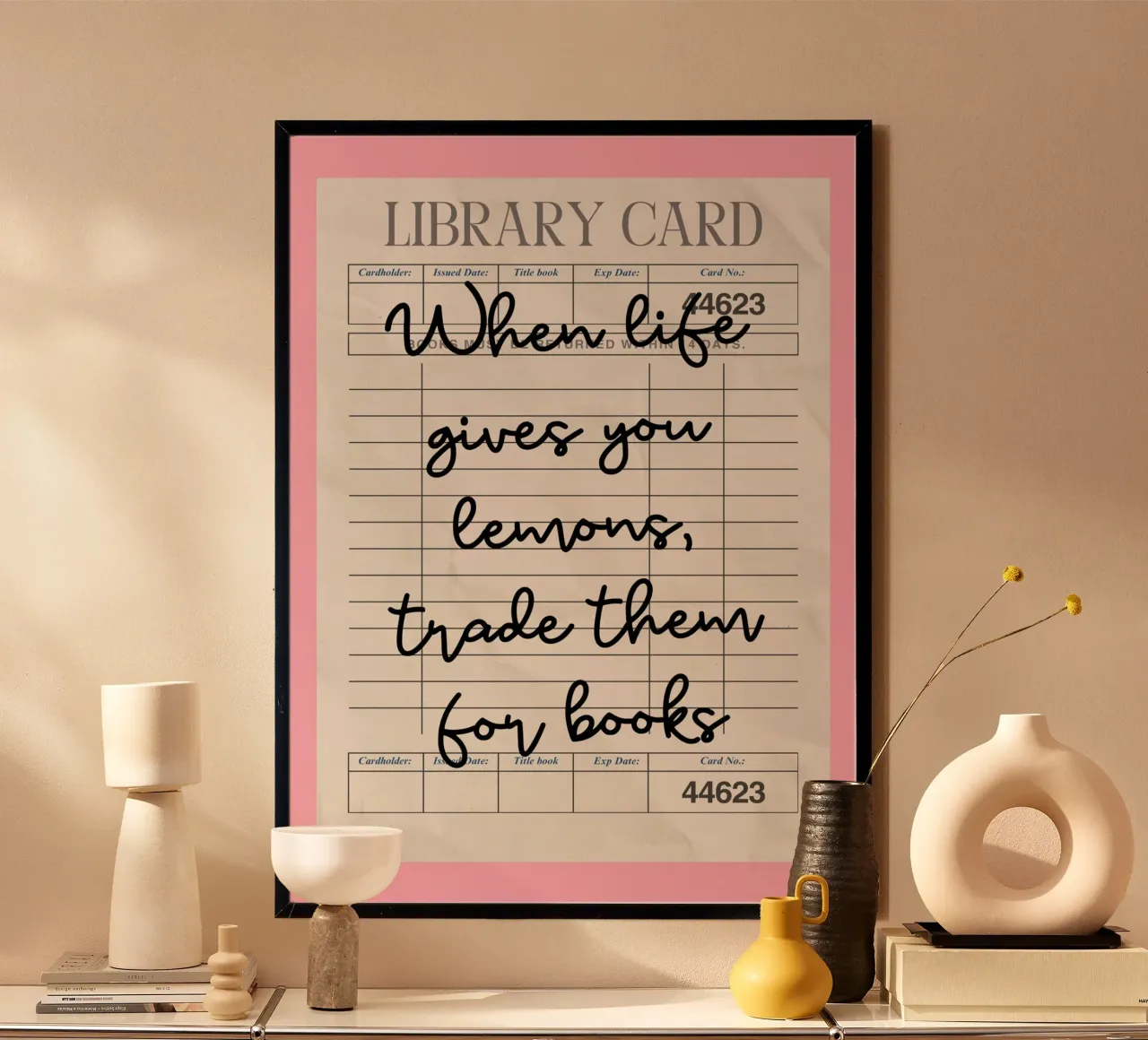 "Quando la vita ti dà i limoni" - Poster per la tessera della biblioteca poster da vintagepod